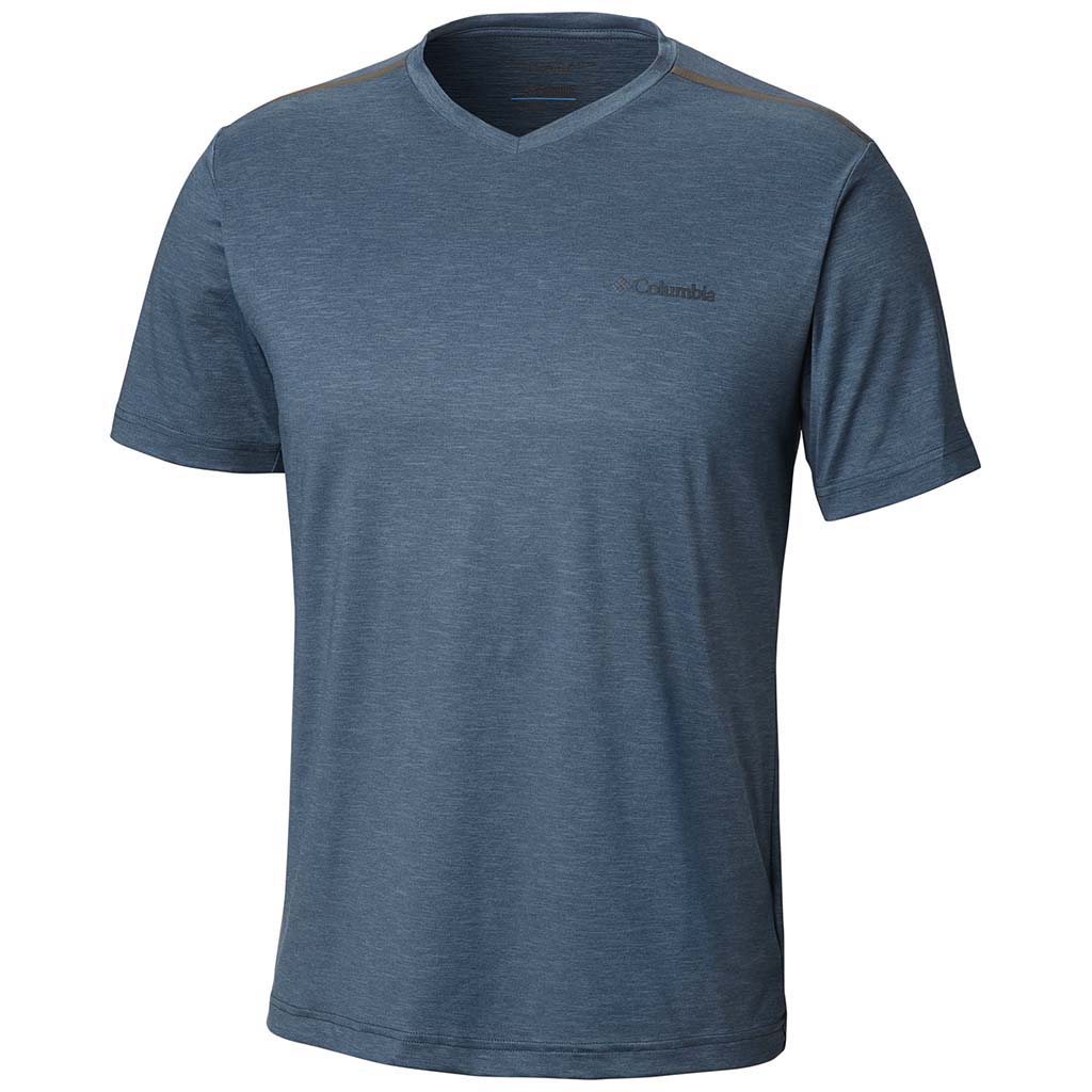 Columbia Tech Trail II t-shirt col en v manches courtes pour homme - Image 5