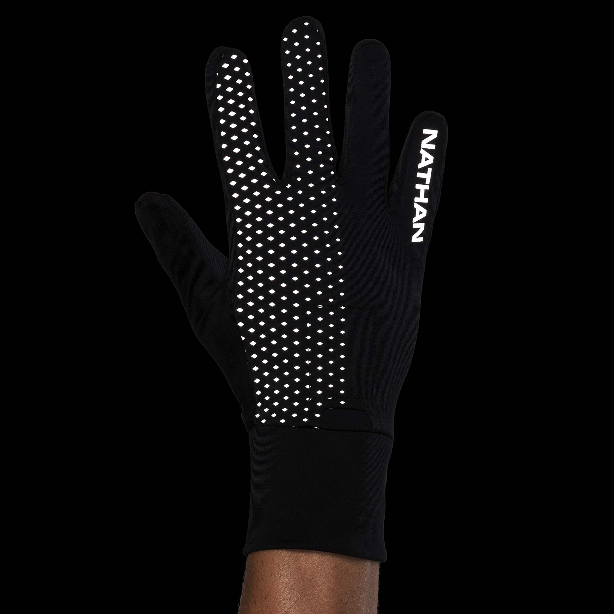 Gants de course à pied unisexe Nathan HyperNight Reflective - Image 4