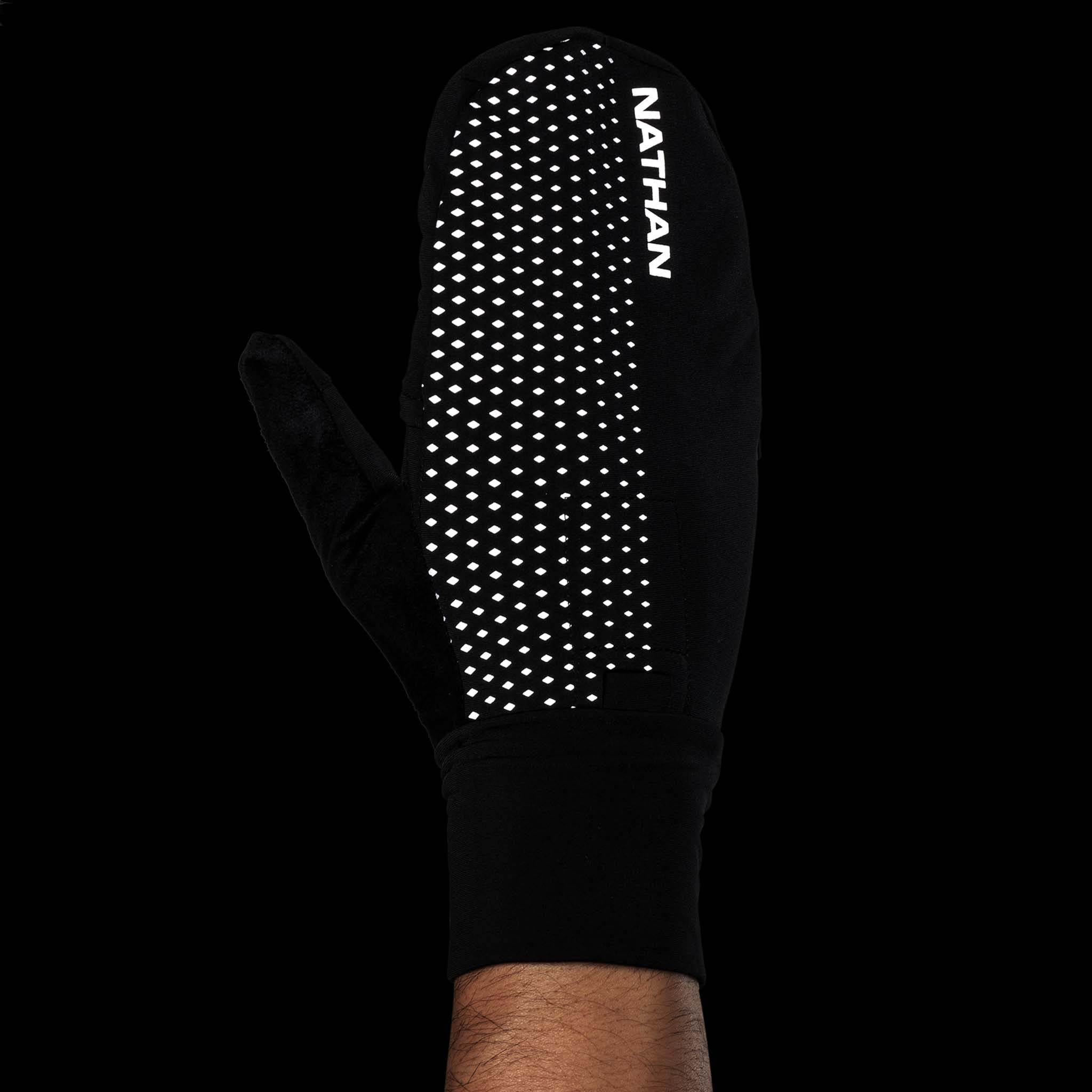 Gants-Mitaines de course à pied unisexes Nathan HyperNight Reflective - Image 5