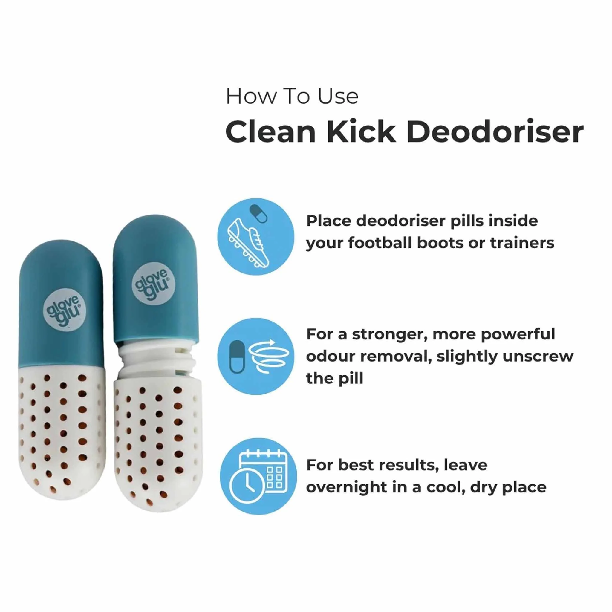 GloveGlu Clean Kick Deodorizer désodorisant pour chaussures de soccer - Image 6