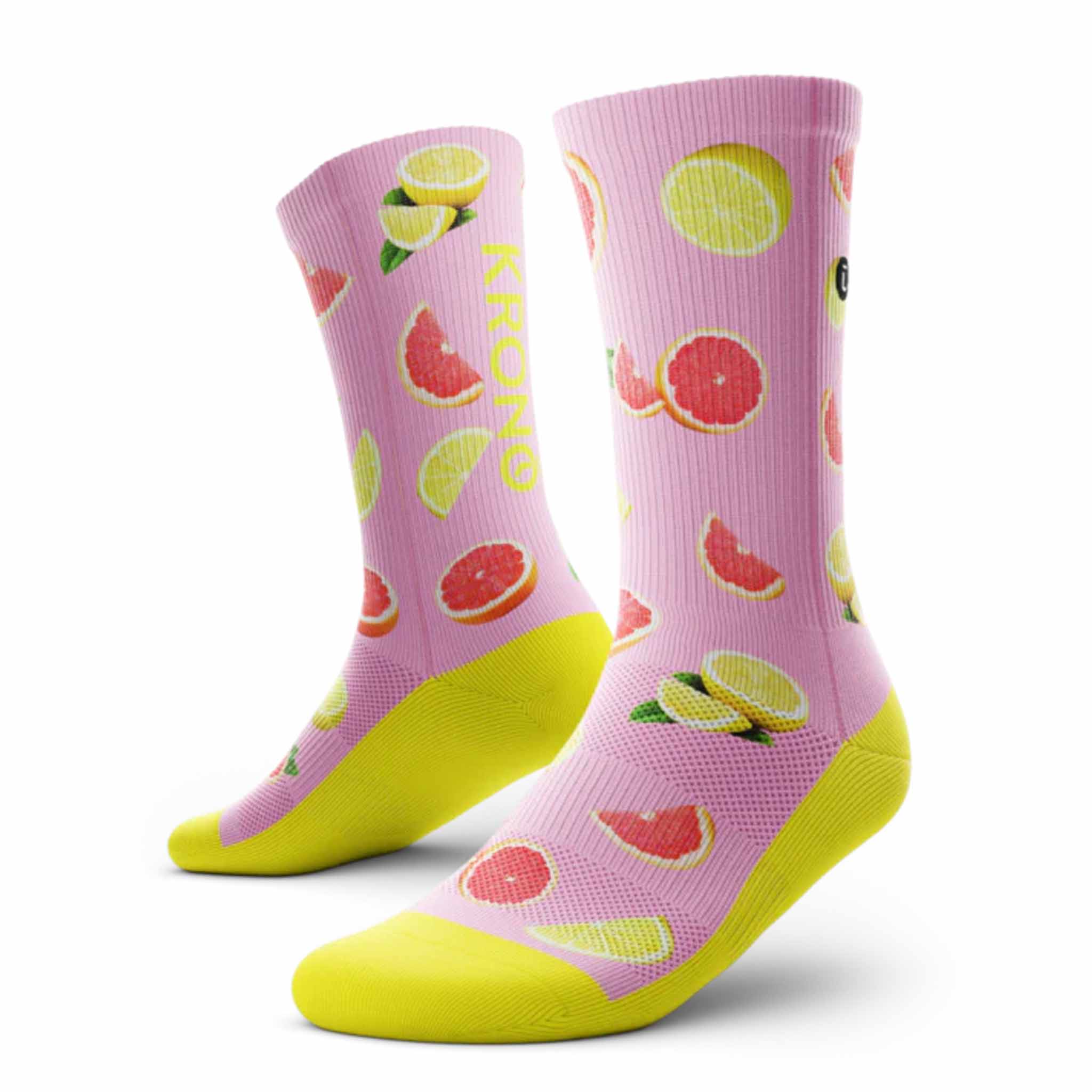 Krono chaussettes Outway unisexes de course limonade rose