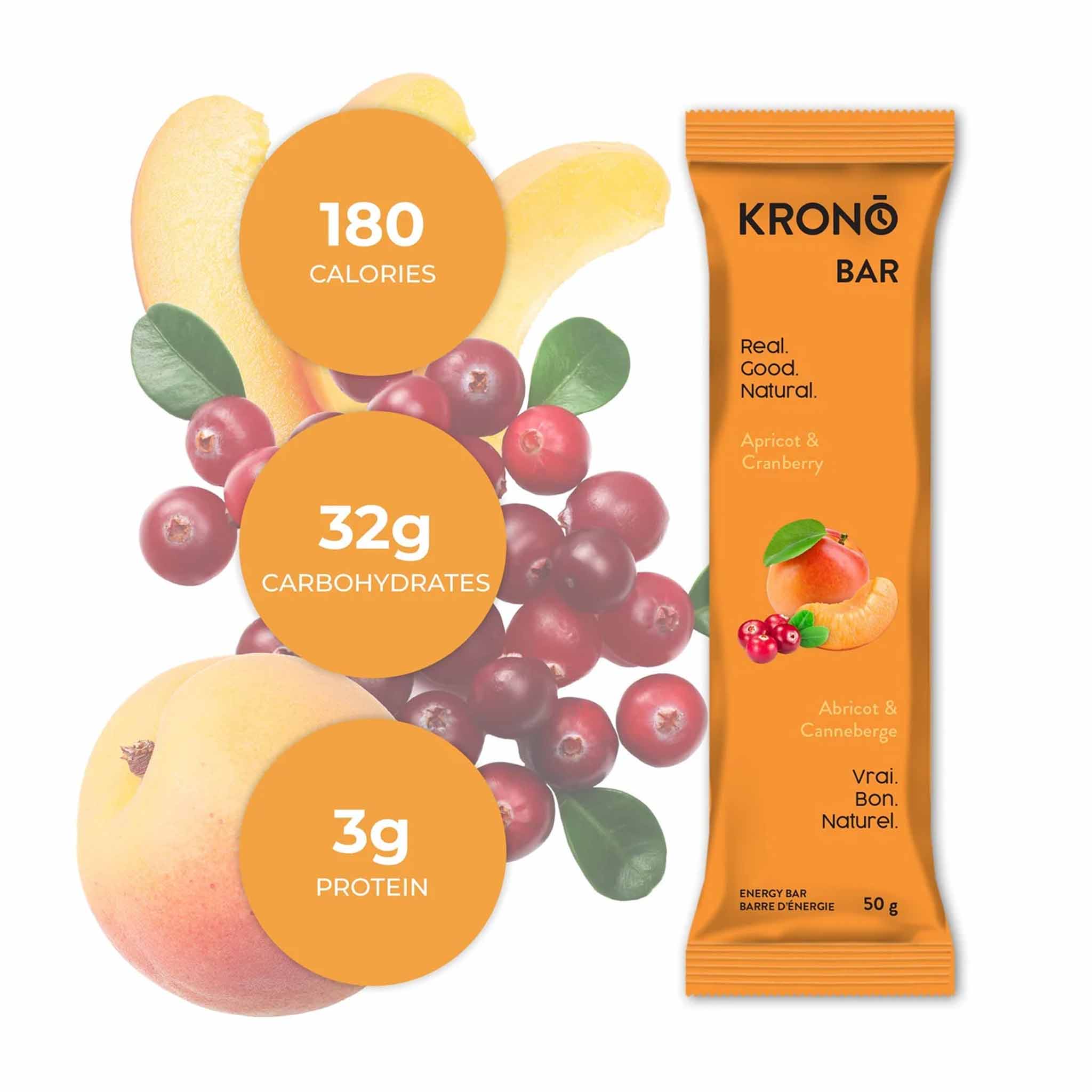Krono Nutrition barres énergétique abricot & canneberge - Image 2