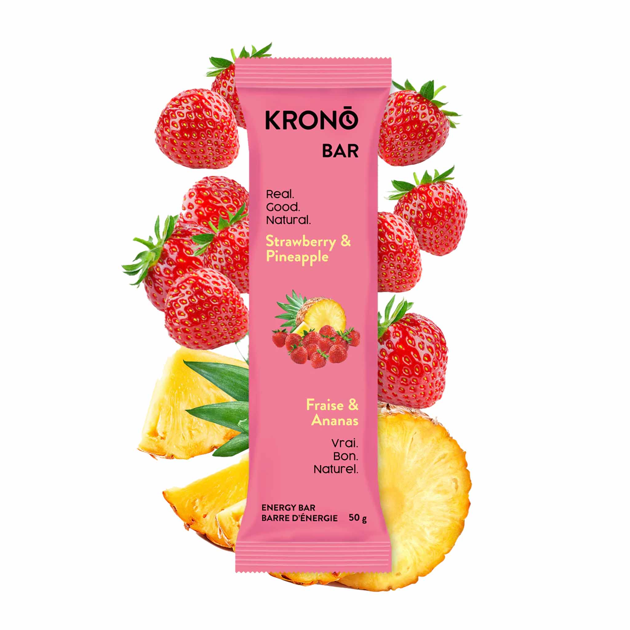 Krono Nutrition Barres énergétique fraises & ananas