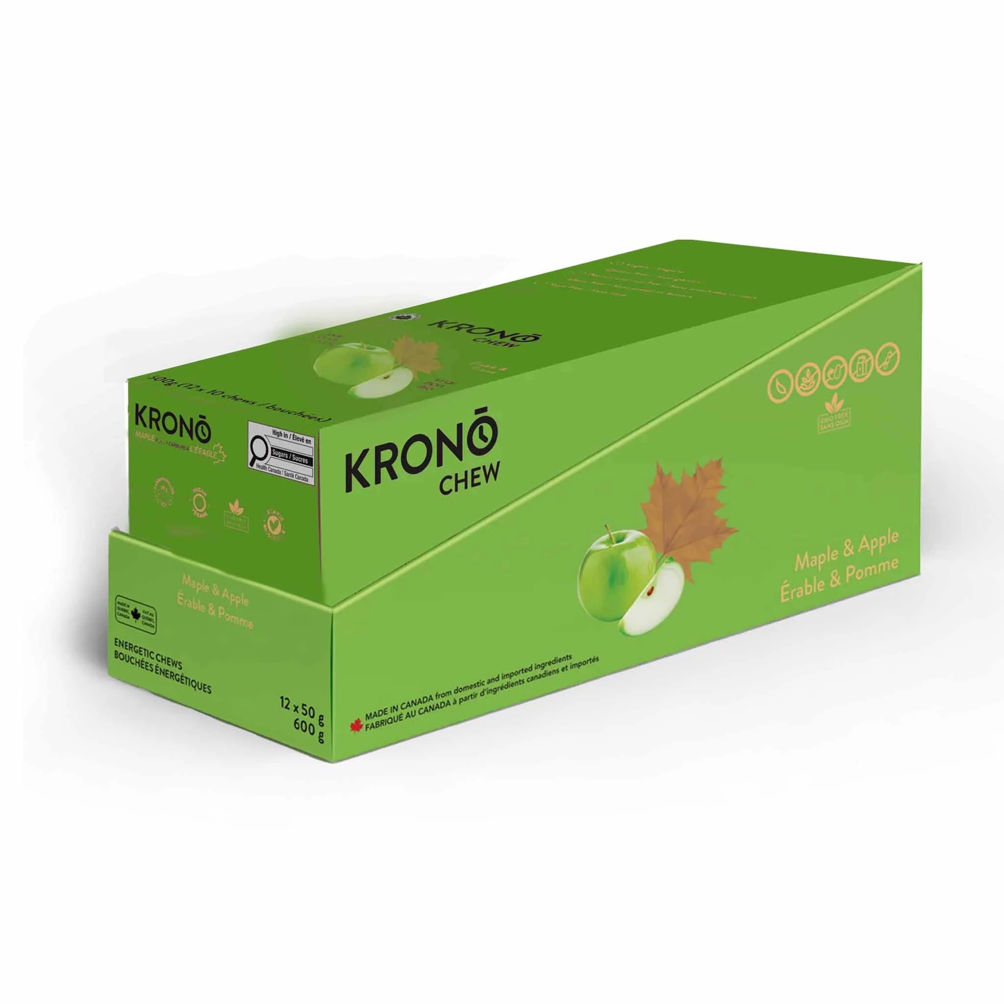 Krono Nutrition Chews érable et pomme - Boîte de 12 - Image 4