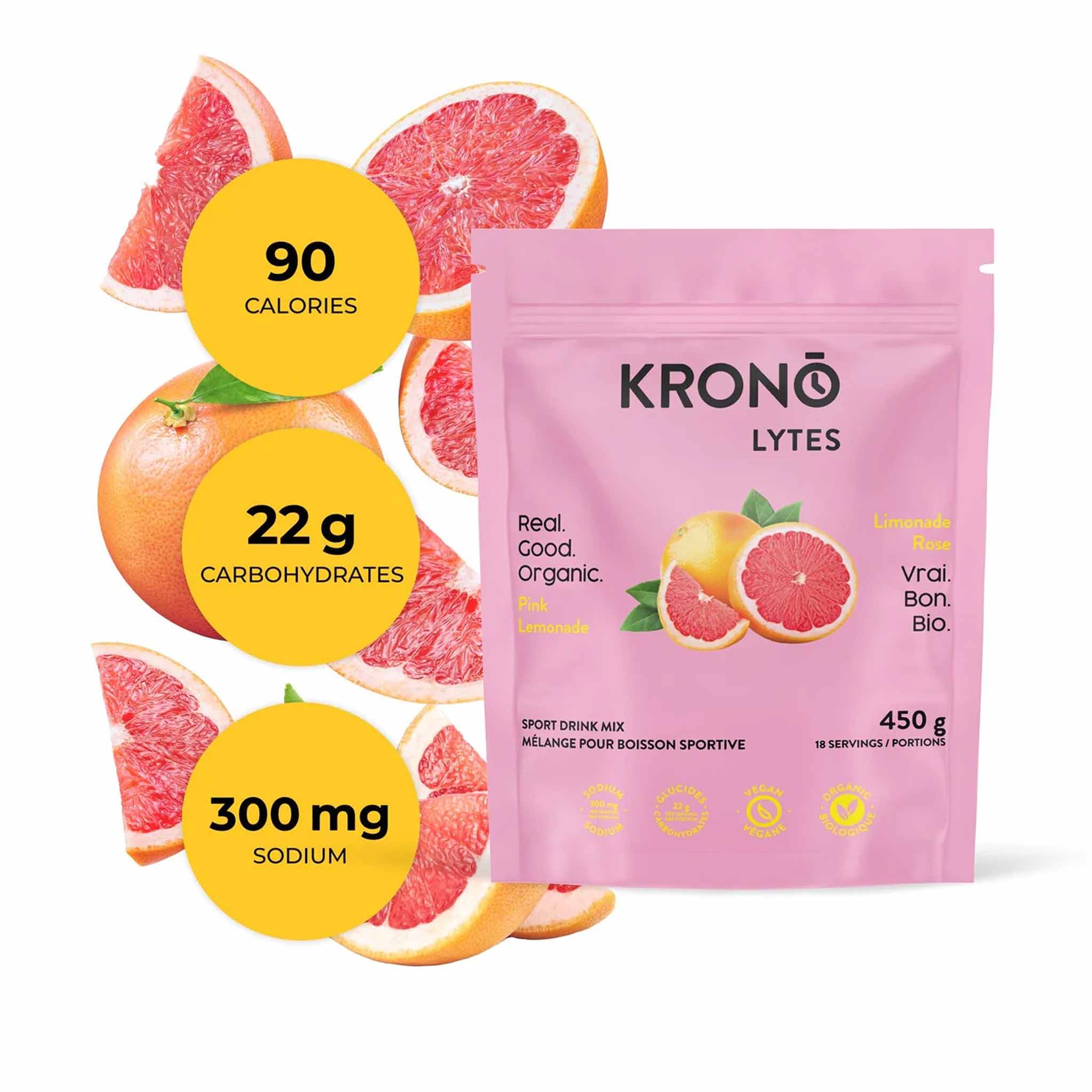 Krono Nutrition Electrolytes limonade rose - Image 2