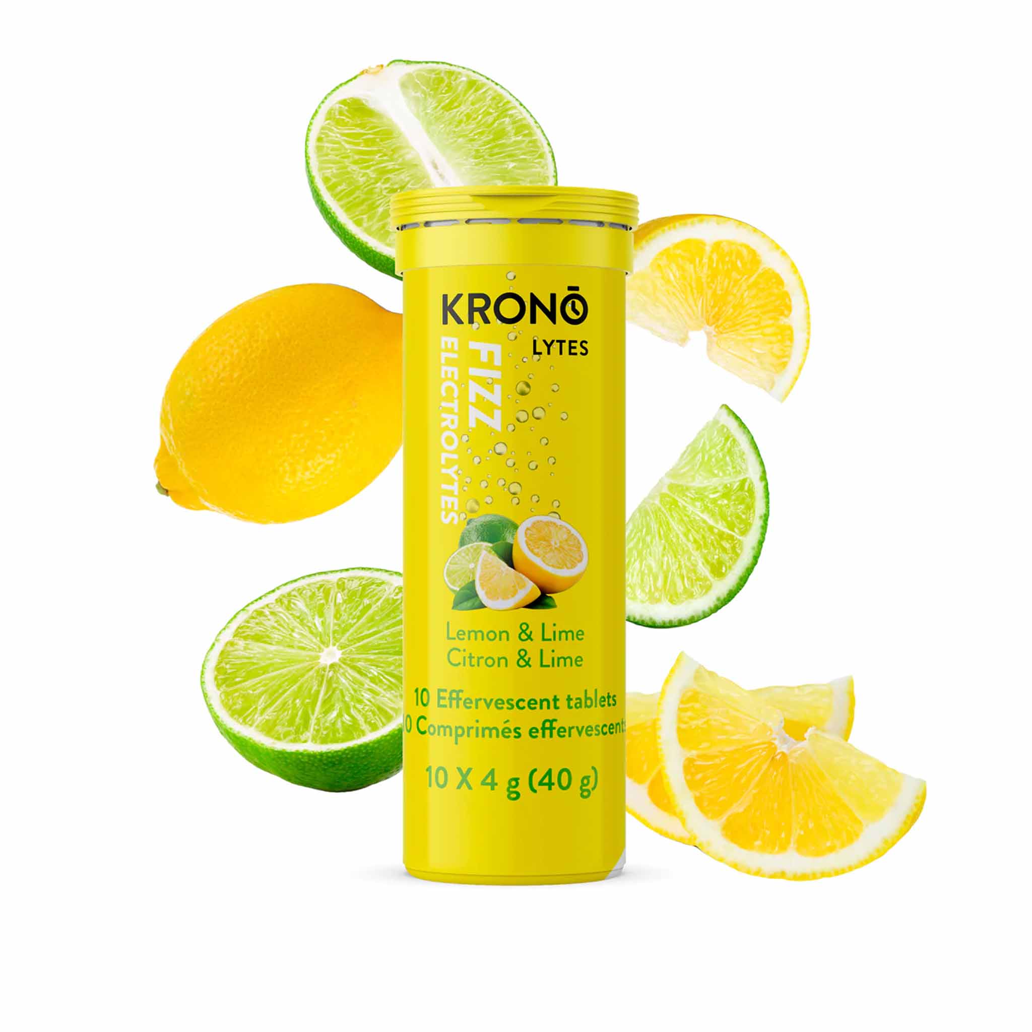 Krono Nutrition Electrolytes Tablettes Effervescentes Citron-Lime