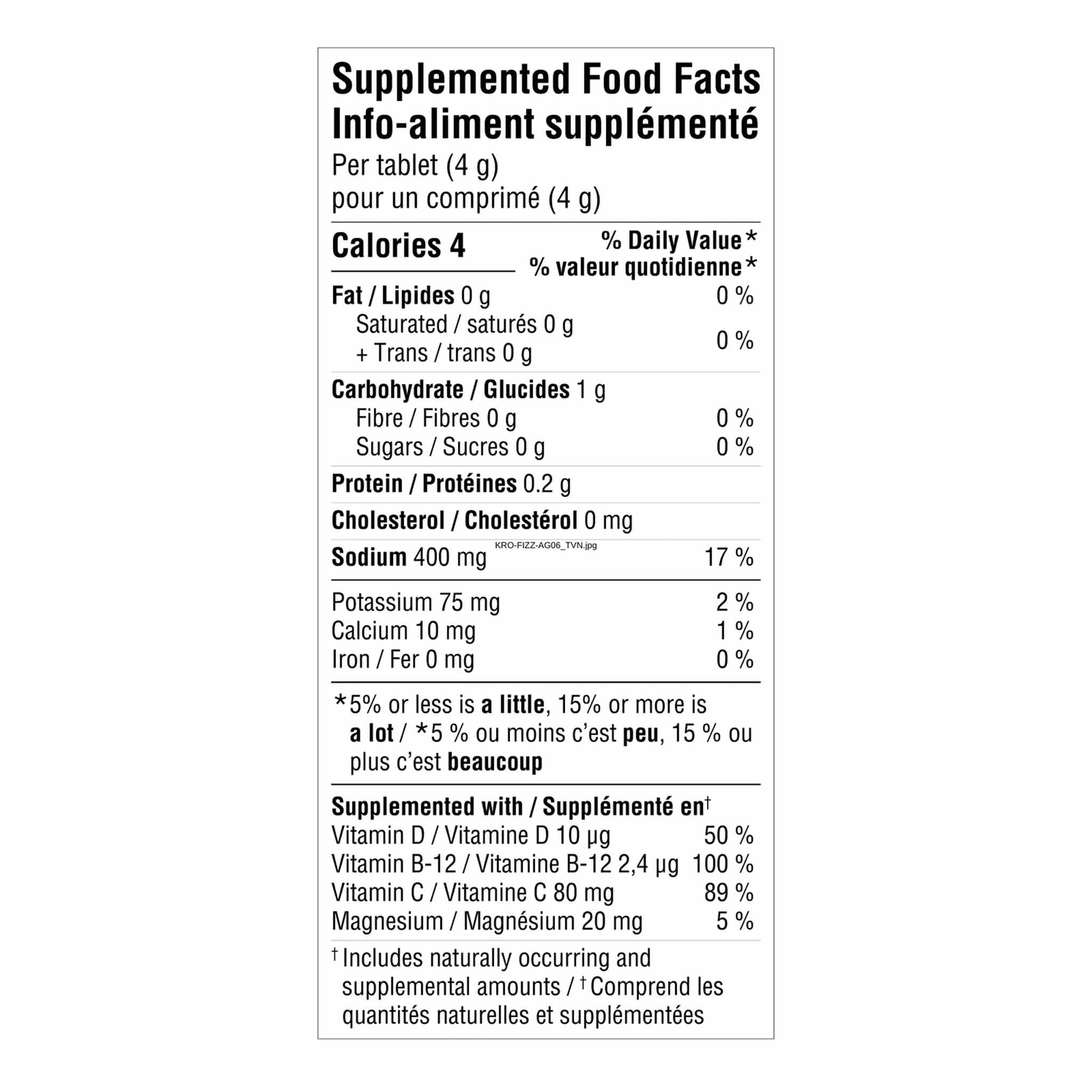 Krono Nutrition Electrolytes Tablettes Effervescentes Citron-Lime - Image 4