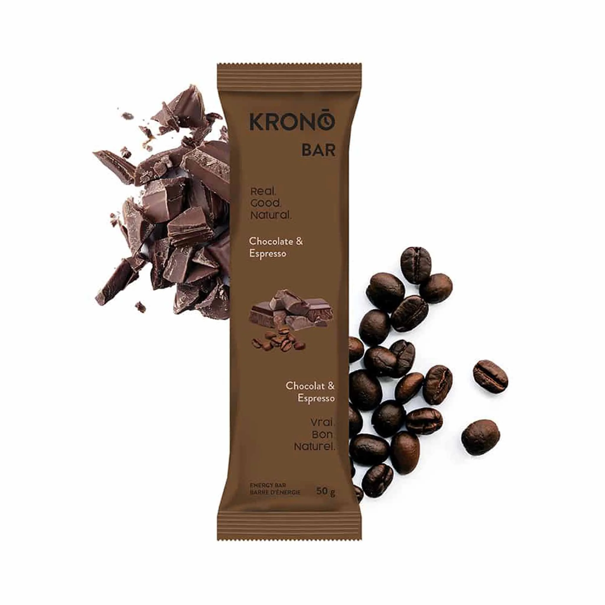 Krono Nutrition Barres Énergie Chocolat et Espresso