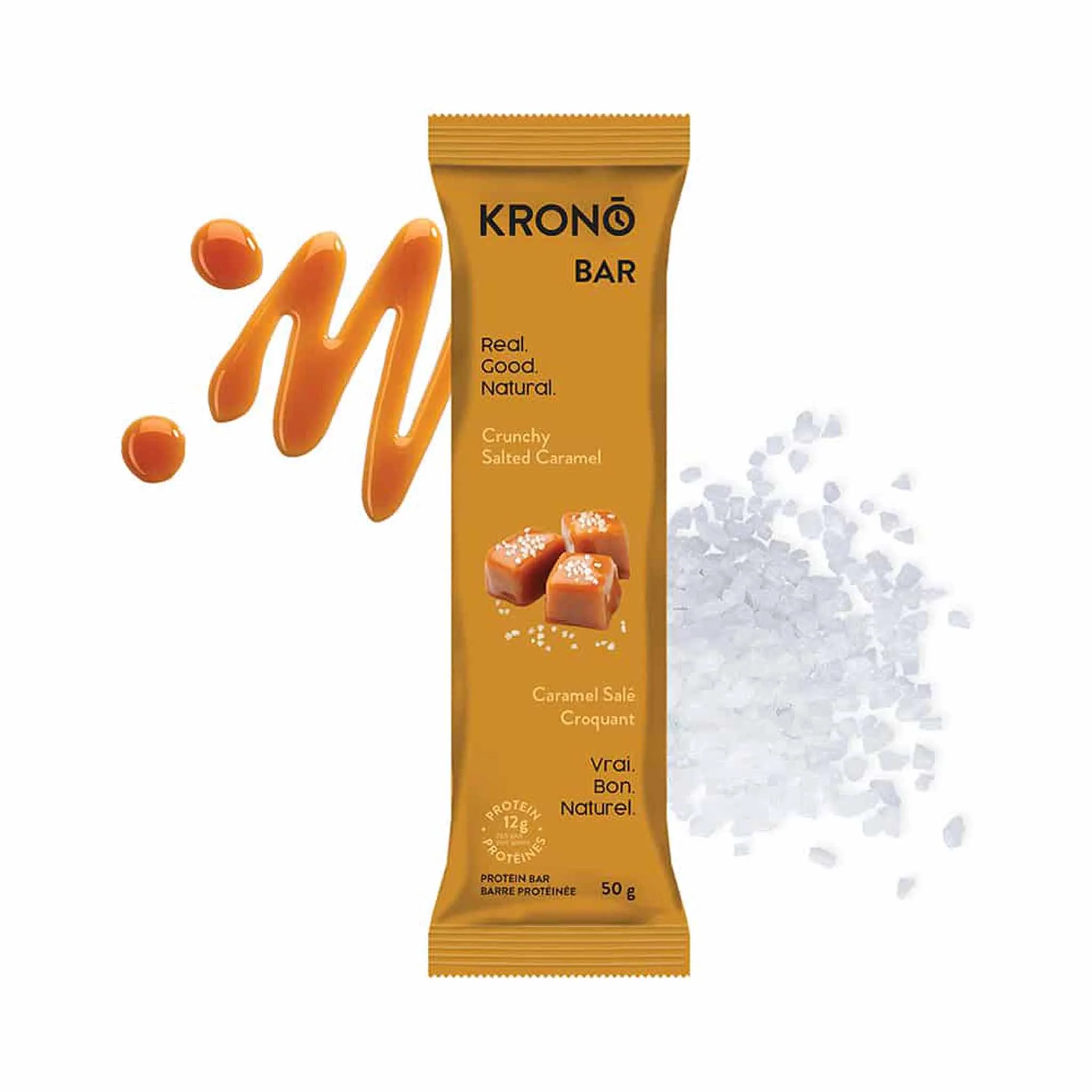 Krono Nutrition Barres Protéinées Caramel Salé