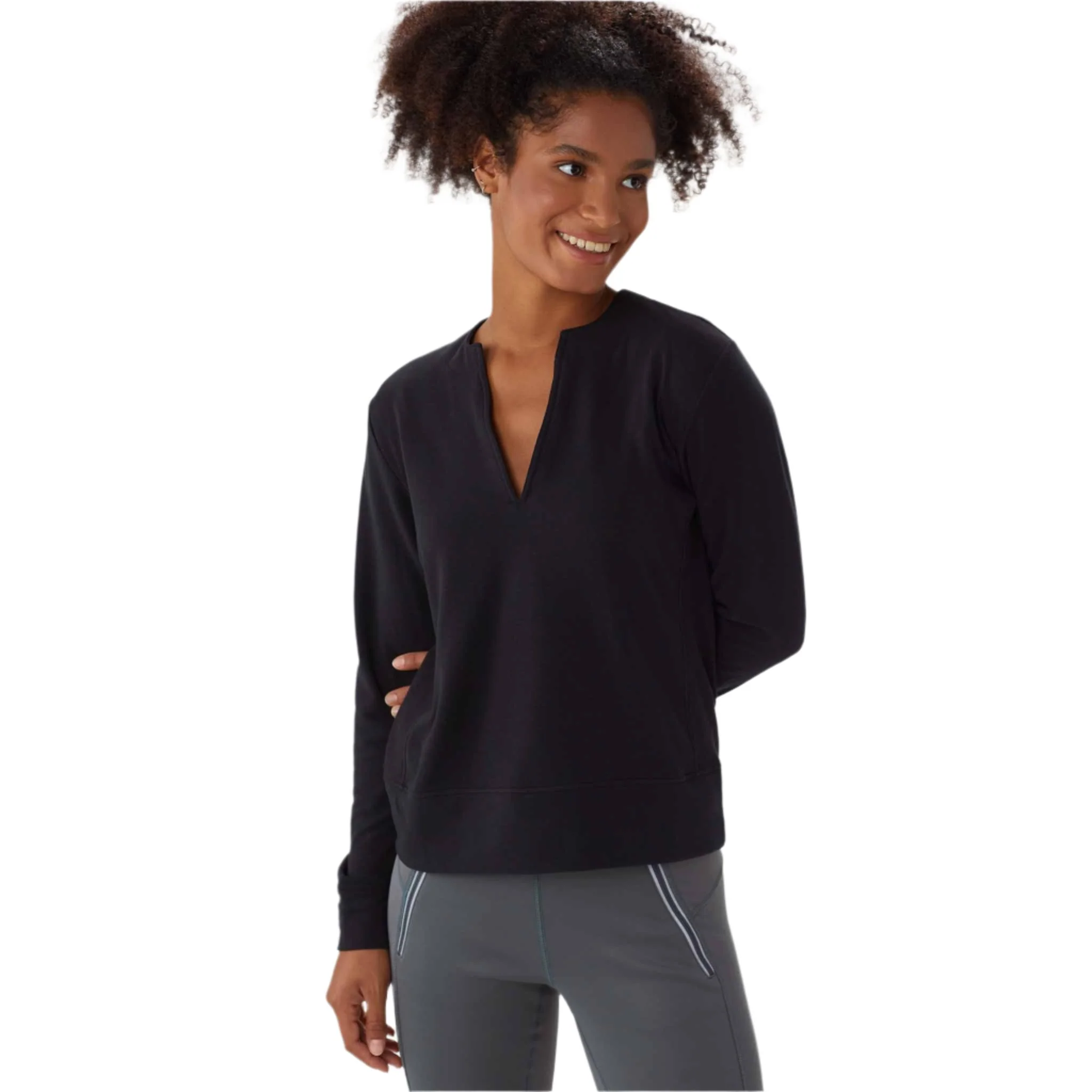 Lolë sweatshirt Dionne chandail col en V pour femme - Image 14