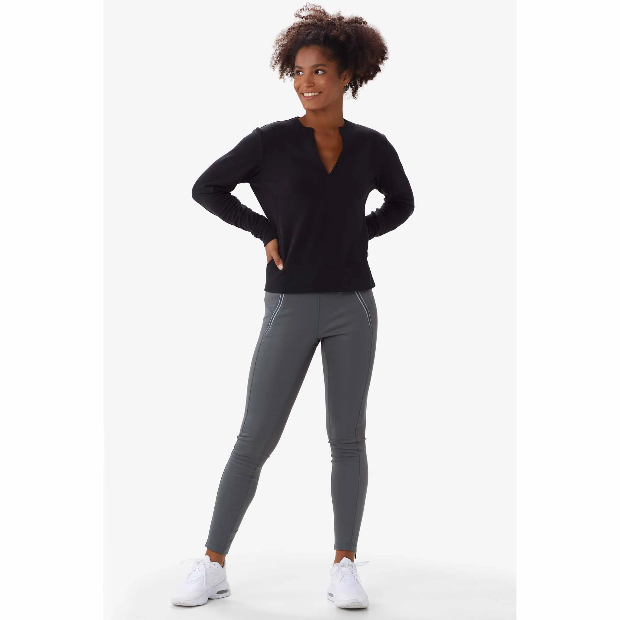 Lolë sweatshirt Dionne chandail col en V pour femme - Image 17
