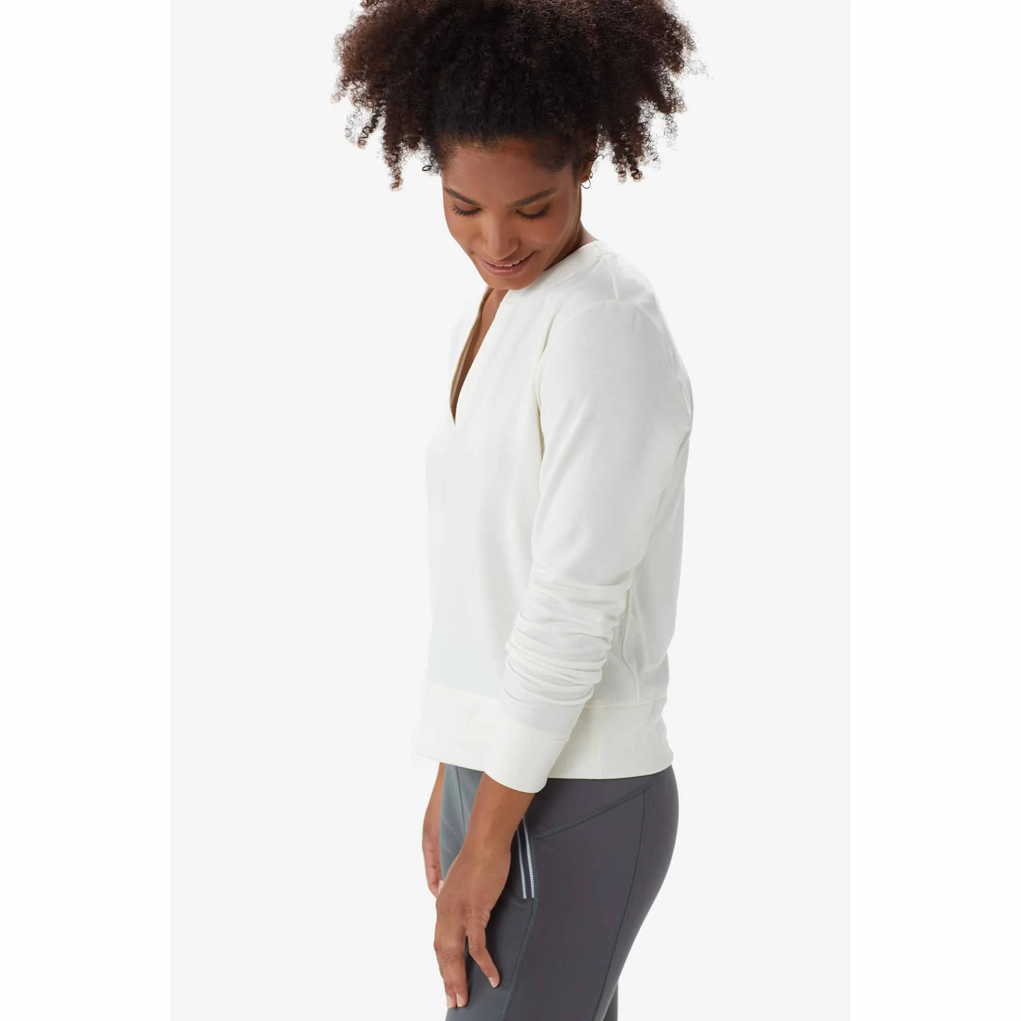 Lolë sweatshirt Dionne chandail col en V pour femme - Image 3