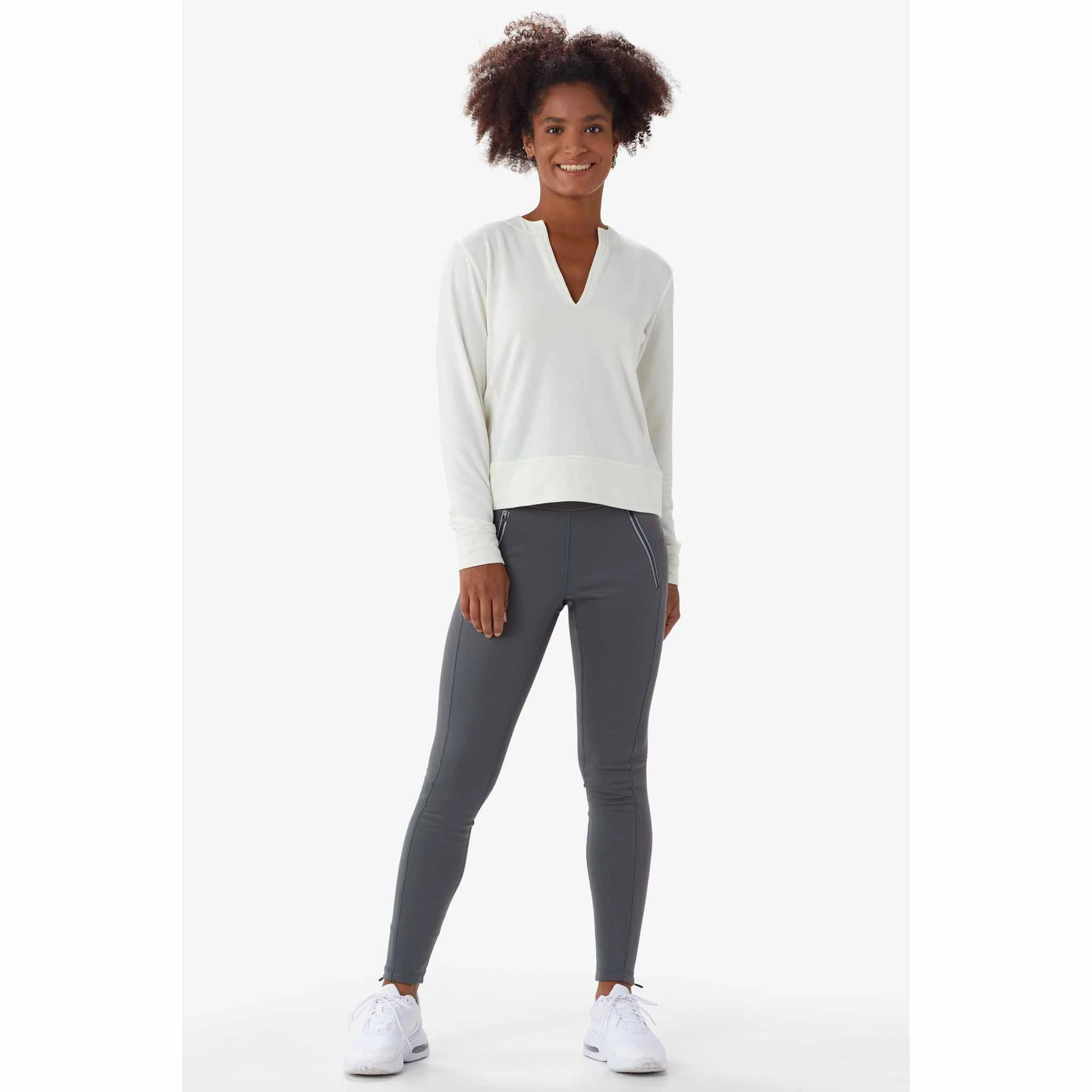 Lolë sweatshirt Dionne chandail col en V pour femme - Image 4