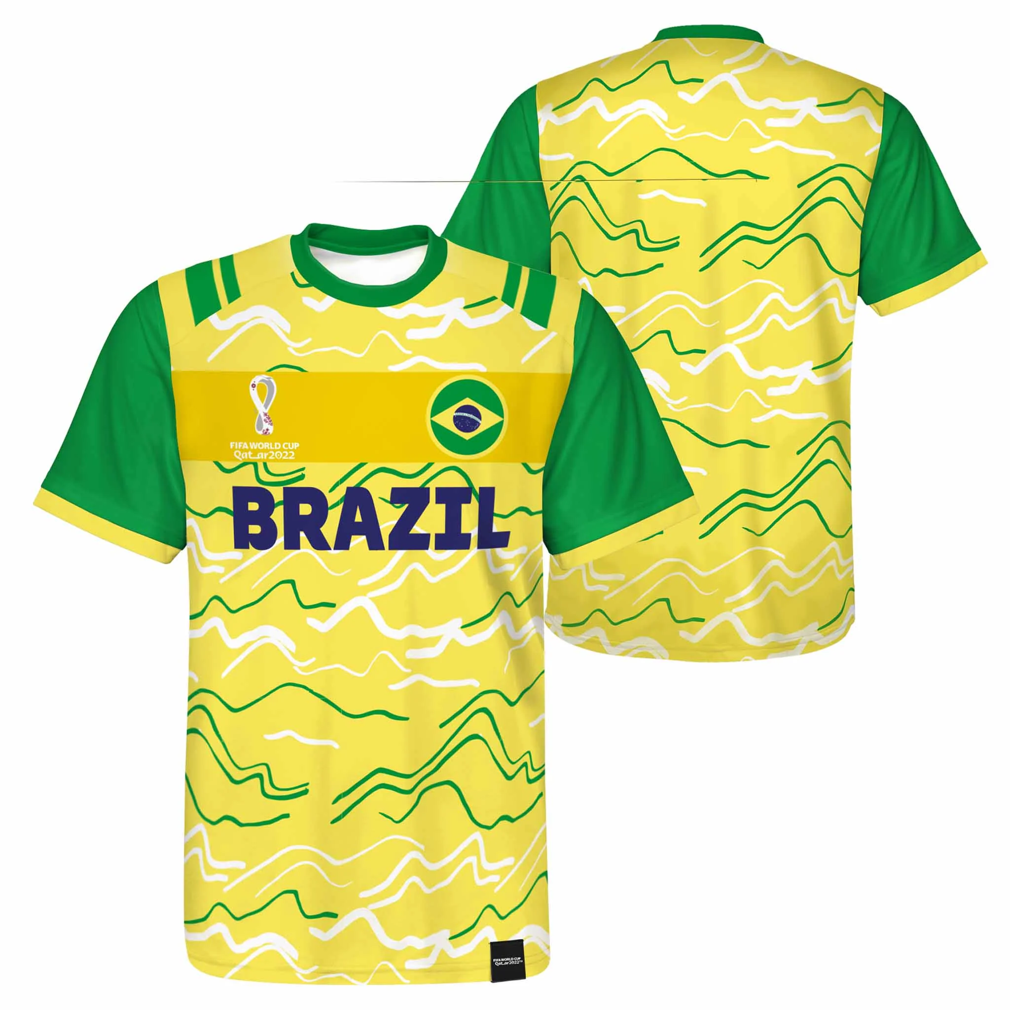 Maillot de soccer Classic 1 Jersey Brésil Coupe du Monde 2022 - Image 2