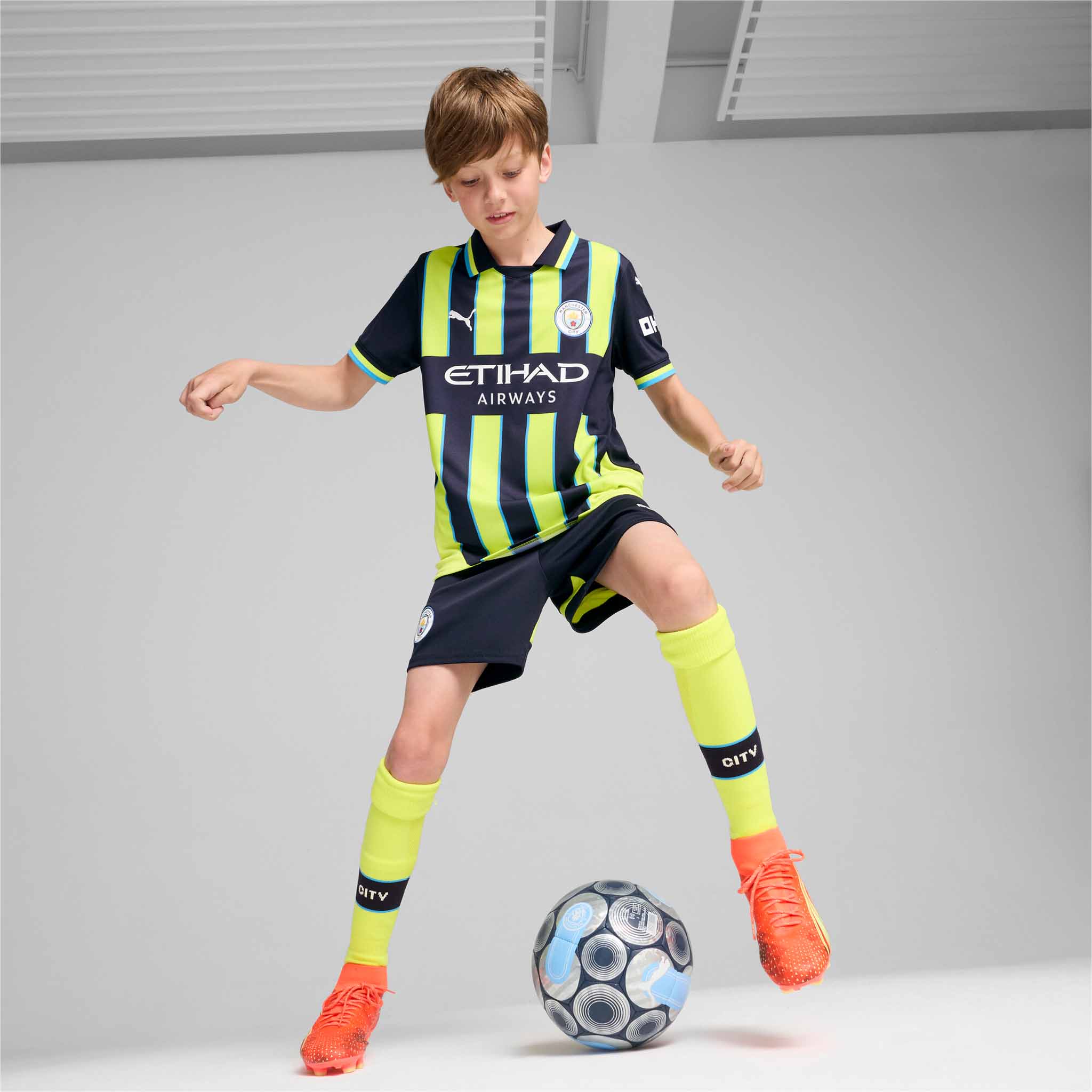 Maillot Manchester City FC Away 24/25 Replica officiel Puma pour enfants - Image 5