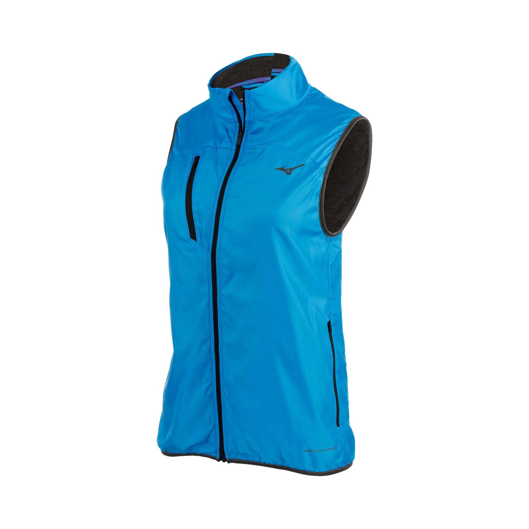 Mizuno veste à glissière sans manches Breath Thermo pour femme