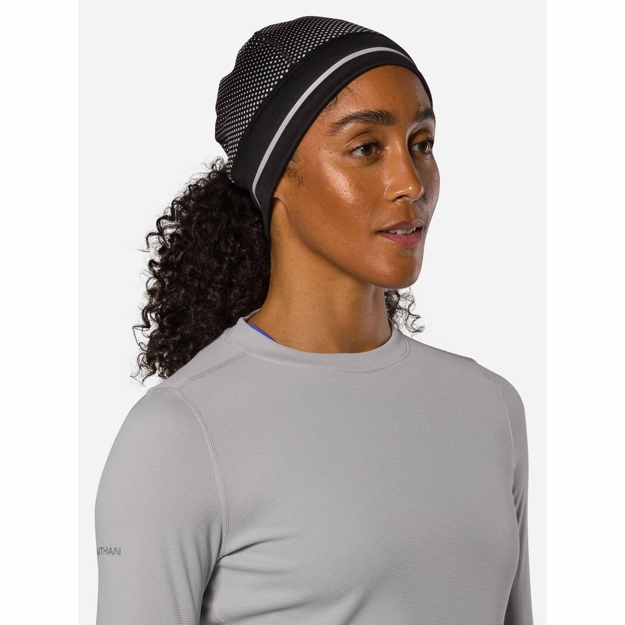 Nathan HyperNight Reflective Pony Tail Beanie tuque de course à pied - Image 8