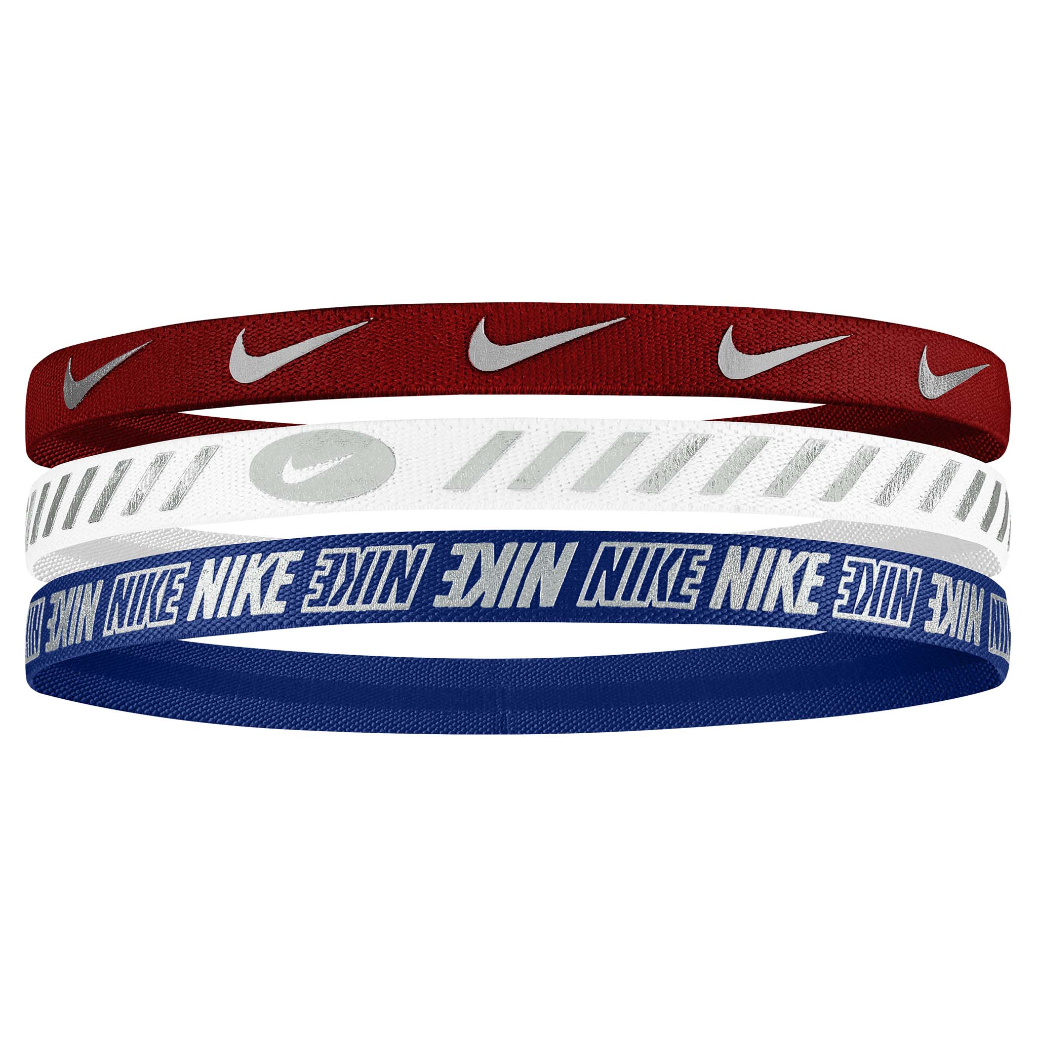 Nike Metallic 3.0 bandeaux pour cheveux paquet de 3