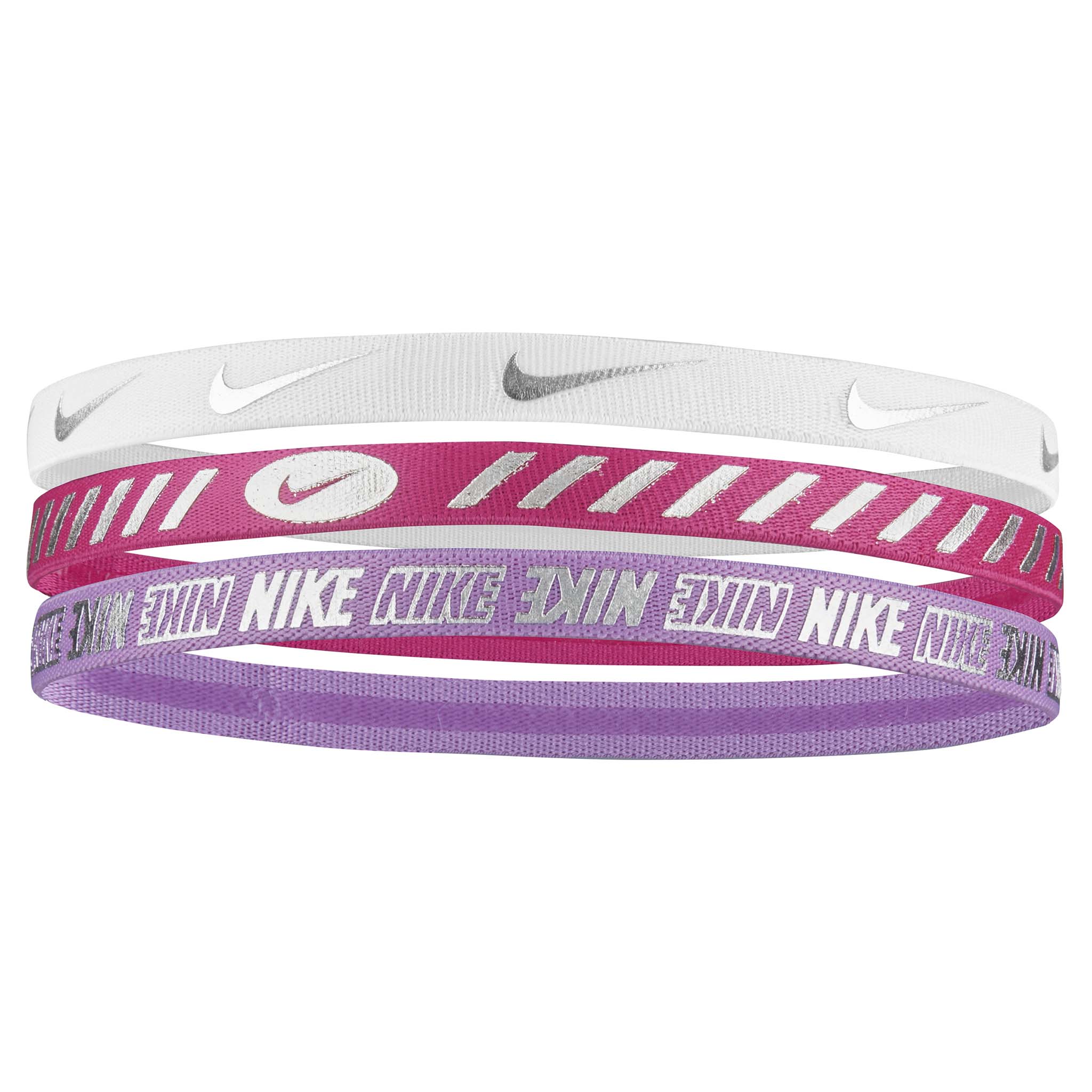 Nike Metallic Hairbands Youth 3pk bandeaux pour cheveux