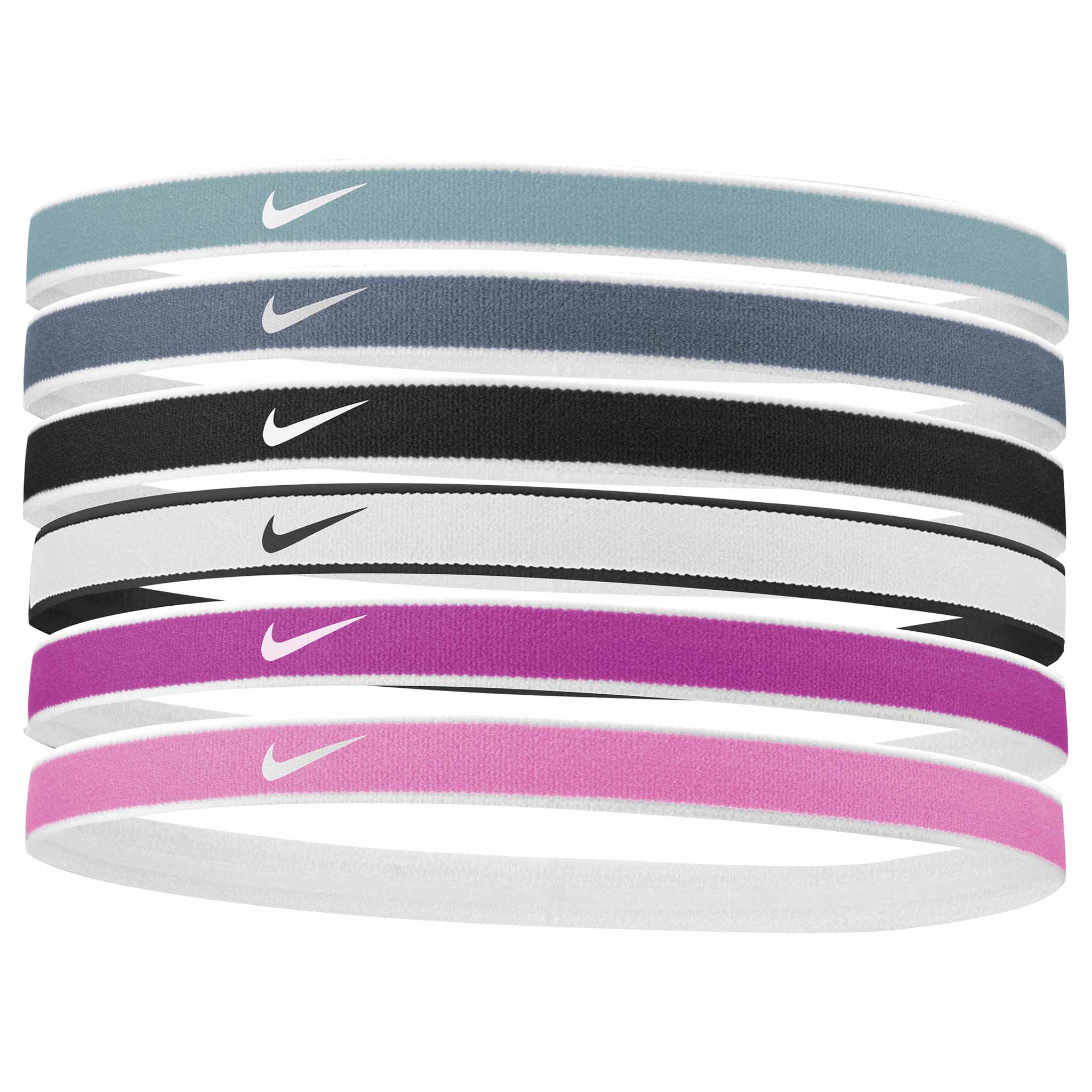 Nike Tipped Swoosh 6pk 2.0 bandeaux sport pour cheveux - Image 4