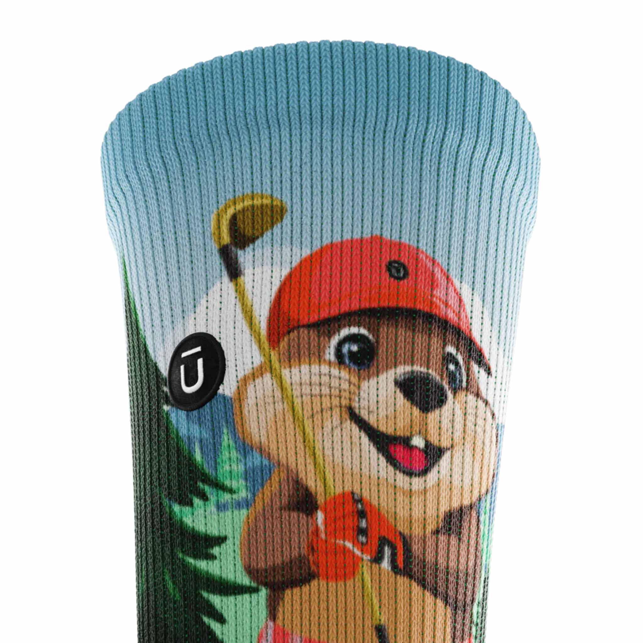 Outway Beaver Wood Crew Chaussette de course à pied unisexe - Image 5
