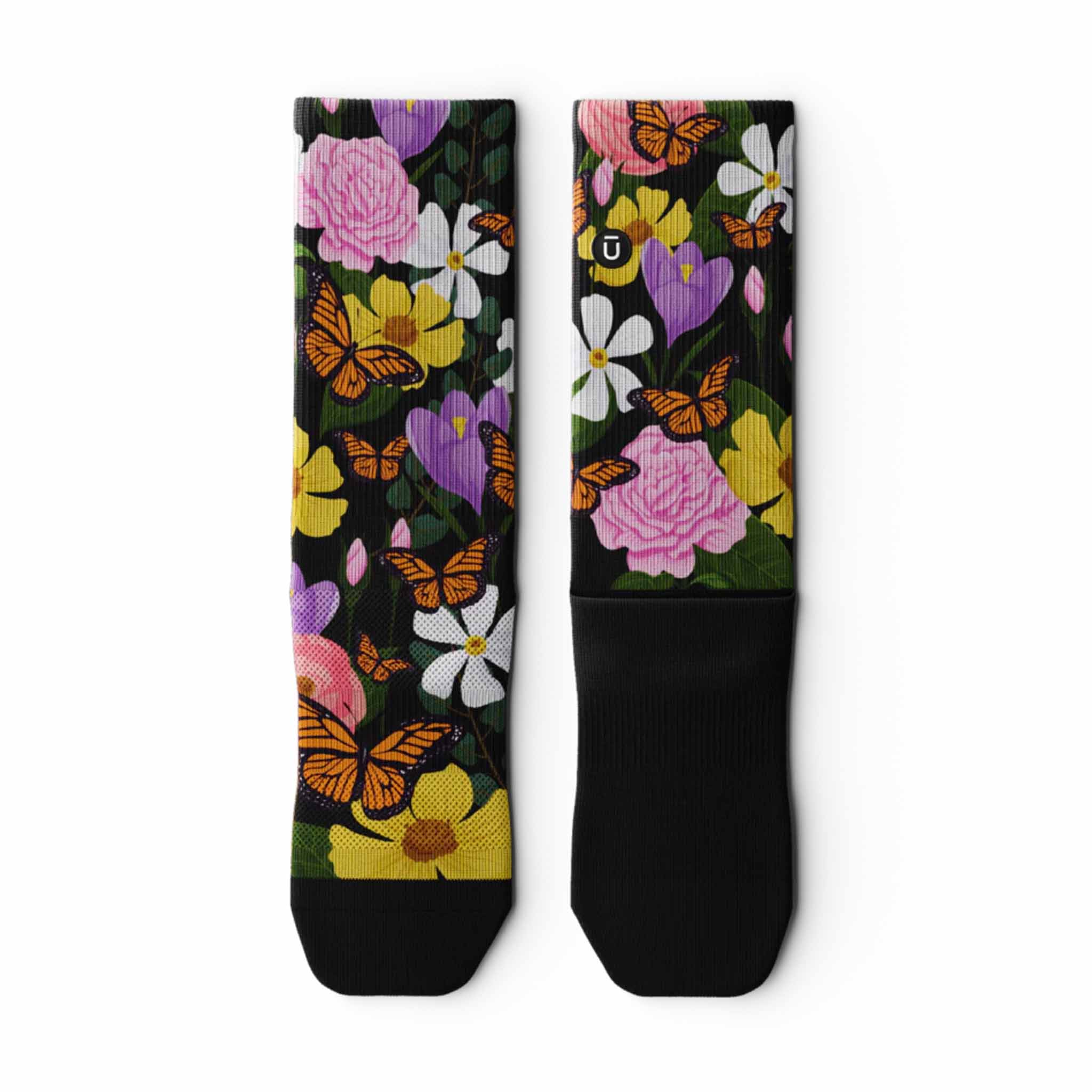 Outway Bloomscape Crew Chaussette de course à pied unisexe - Image 6