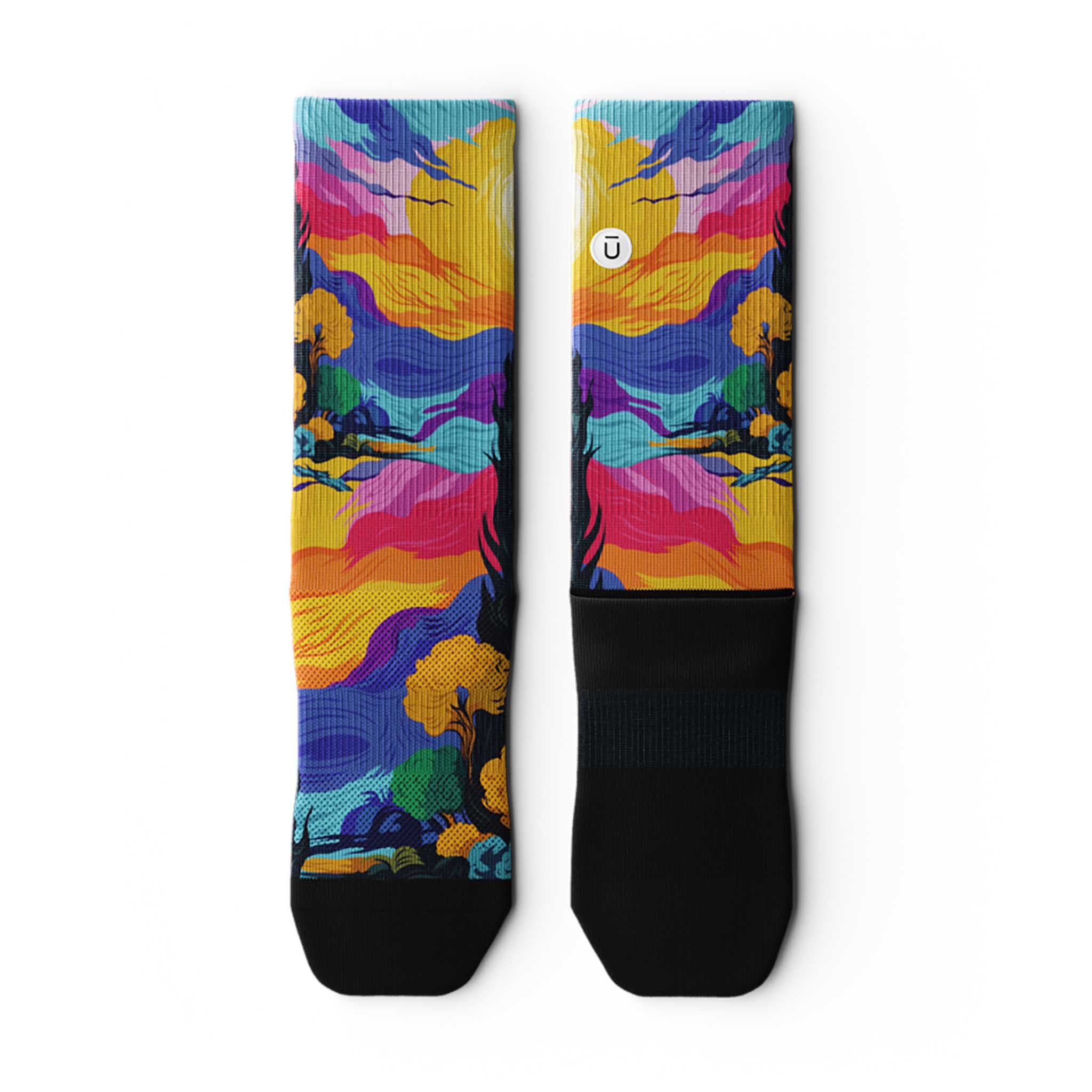 Outway Dreamscape Crew Chaussette de course à pied unisexe - Image 2