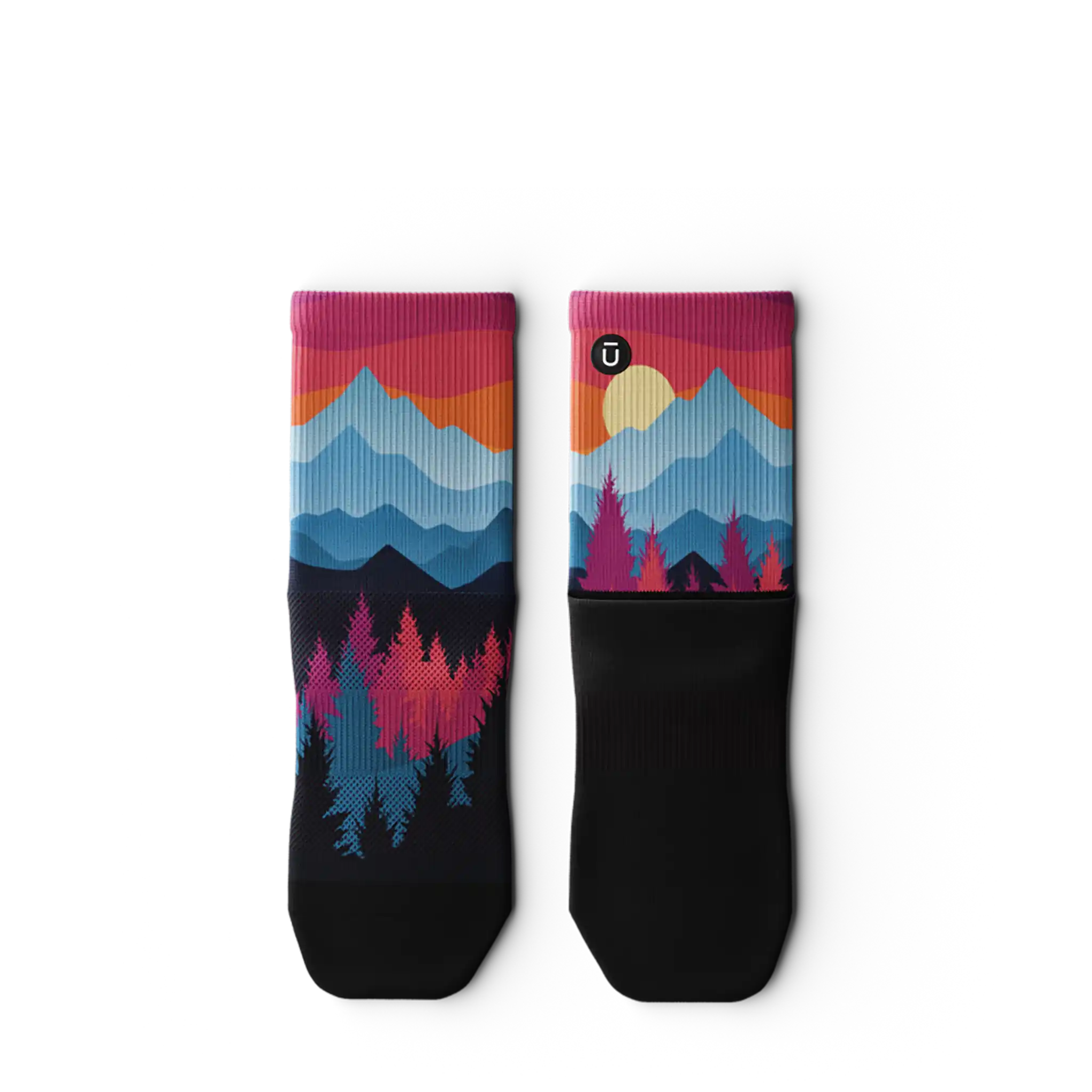 Outway Emberwood Quarter Chaussette de course à pied unisexe - Image 2