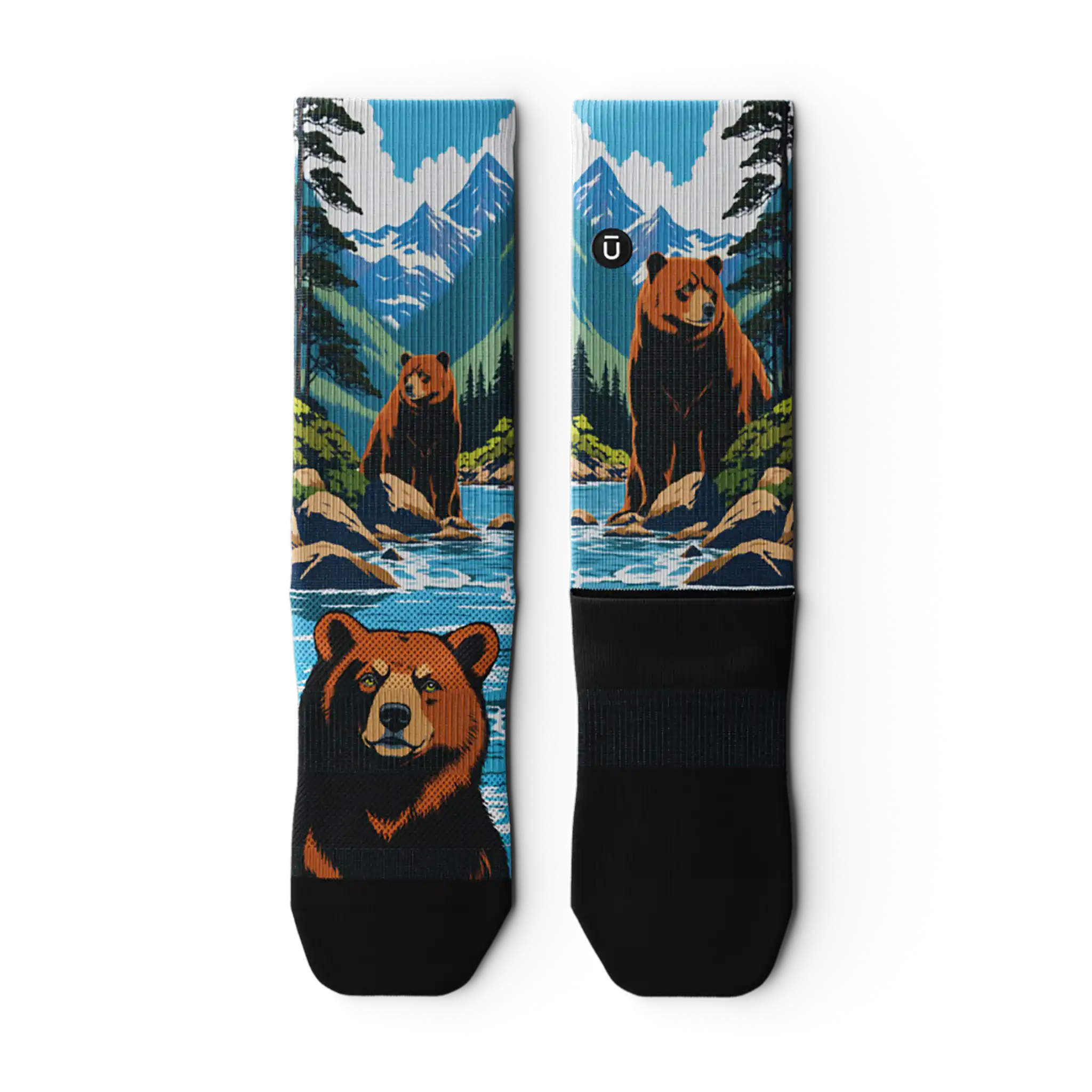 Outway Grizzlies Crew Chaussette de course à pied unisexe - Image 2