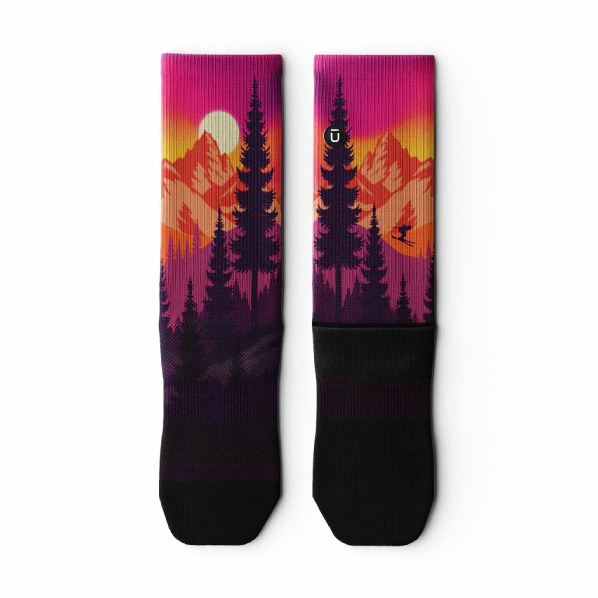 Outway Ski's The Limit Crew Chaussette de course à pied unisexe - Image 6