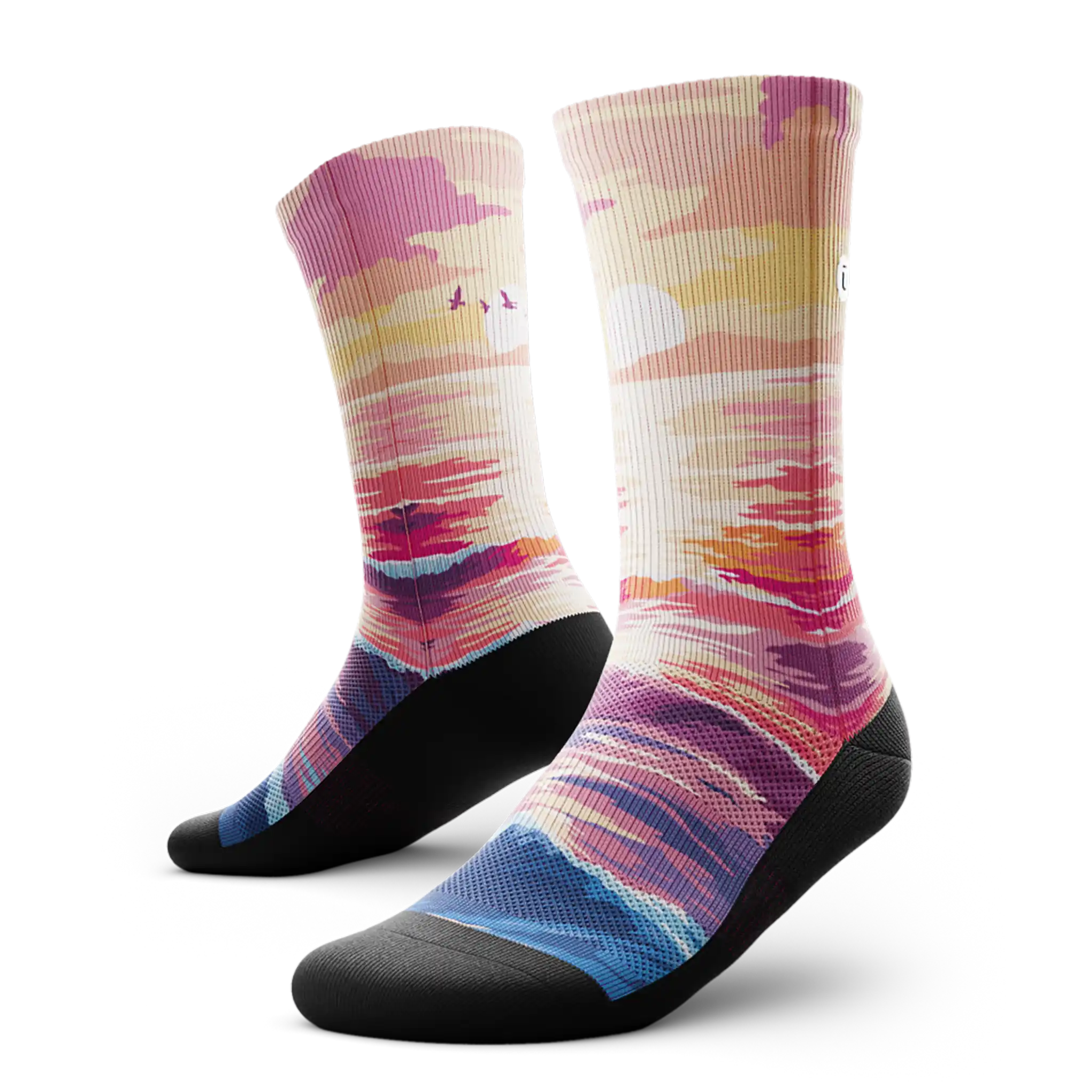 Outway Sunkissed Waves Crew Chaussette de course à pied unisexe