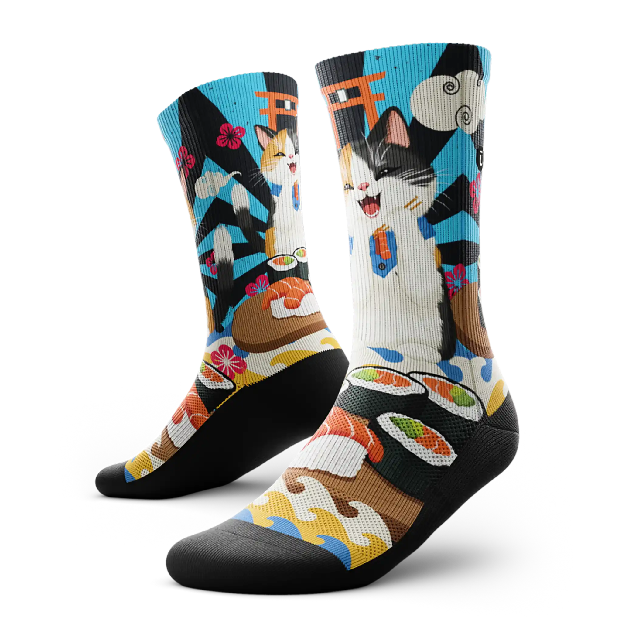 Outway Sushi Purrfection Crew Chaussette de course à pied unisexe