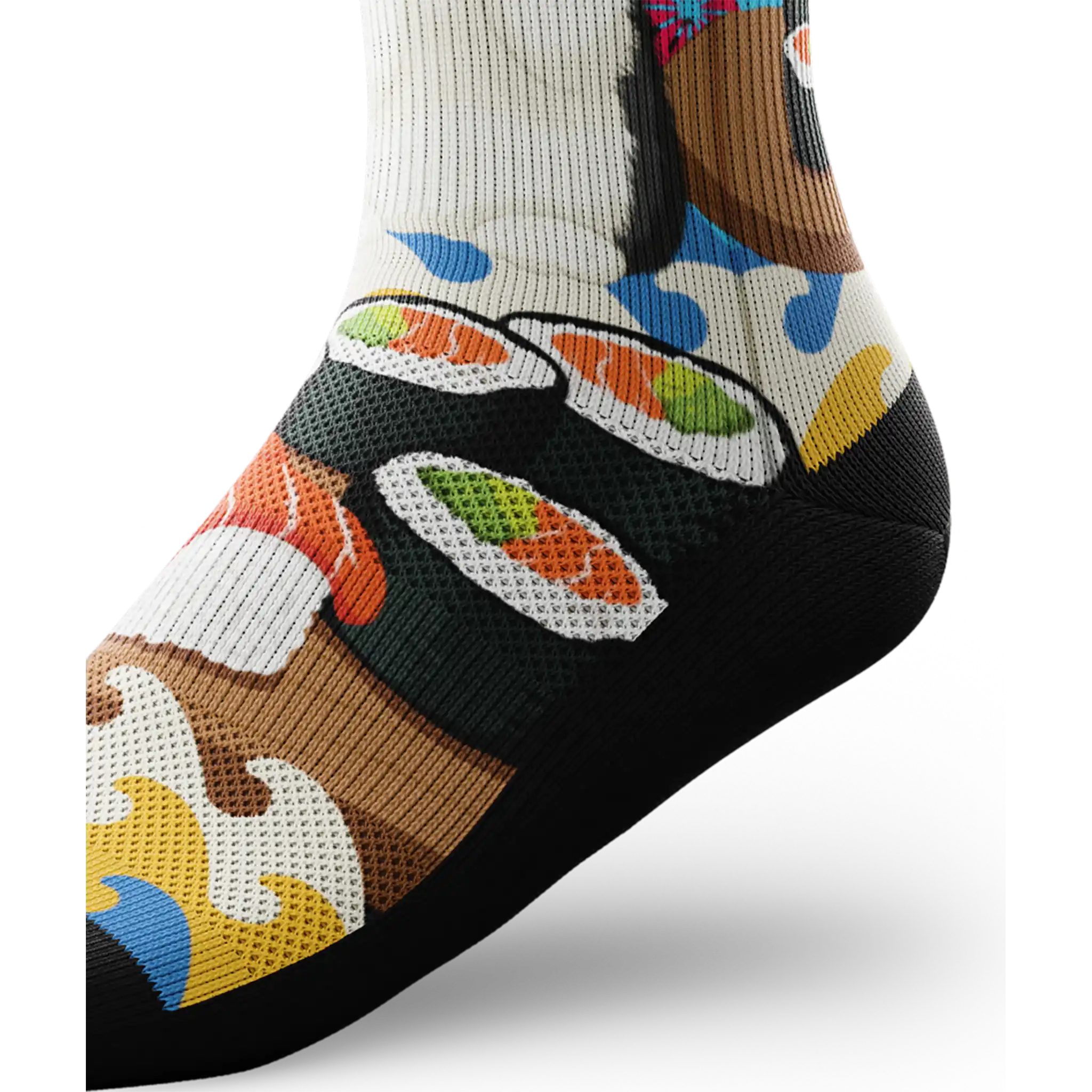 Outway Sushi Purrfection Crew Chaussette de course à pied unisexe - Image 5
