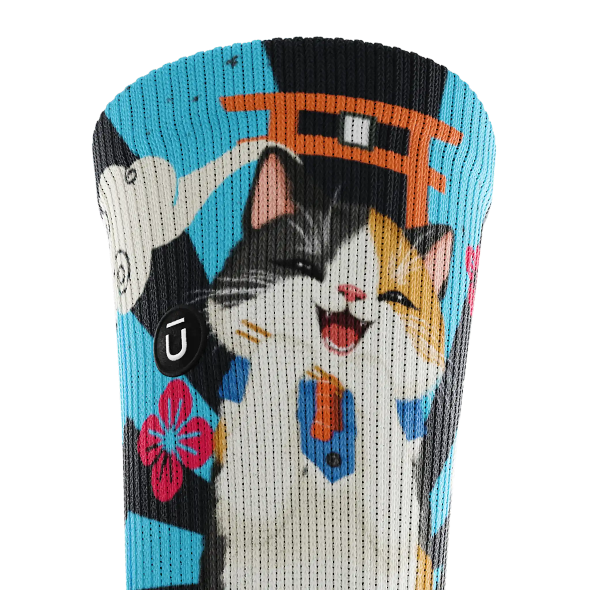 Outway Sushi Purrfection Crew Chaussette de course à pied unisexe - Image 6