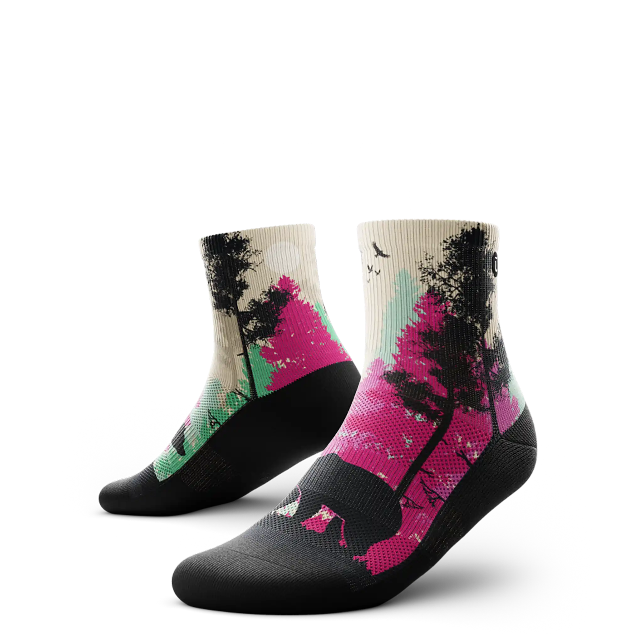 Outway Wild Spectrum Quarter Chaussette de course à pied unisexe