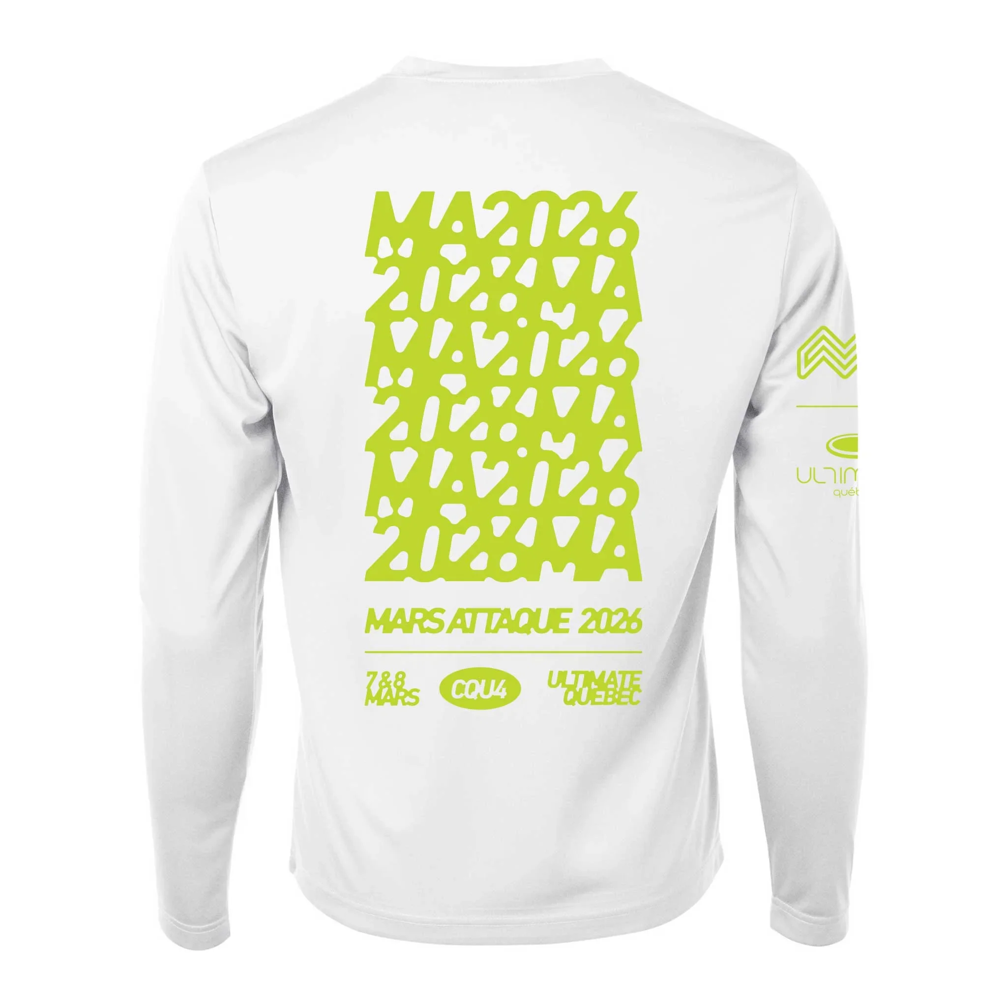 Précommande T-shirt Manches Longues Ultimate Québec - Mars Attaque 2026 - Image 4