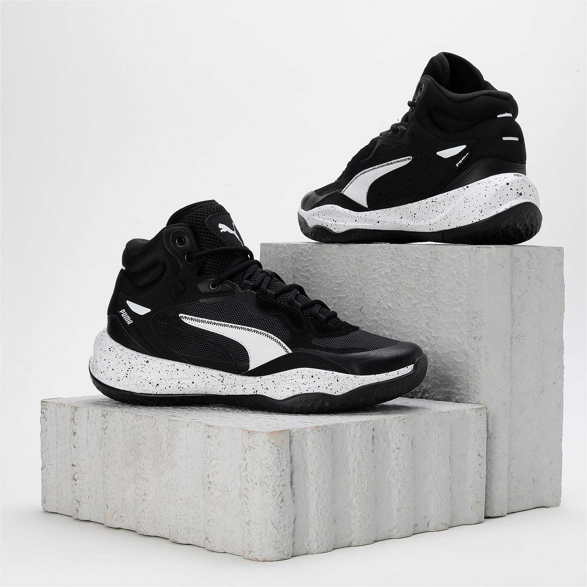 Puma Playmaker Pro Mid Splatter chaussures de basketball - Image 2