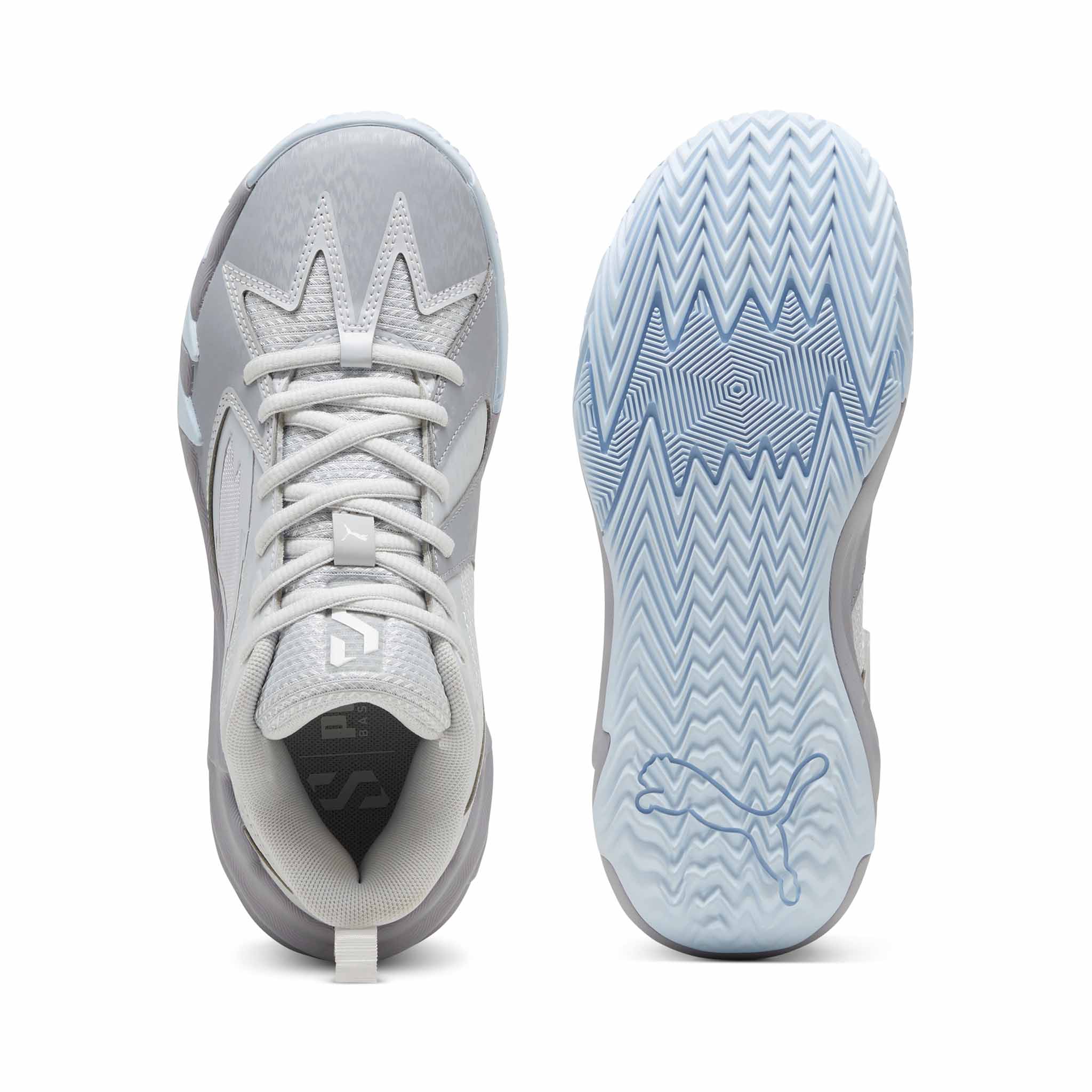 Puma Scoot Zero Grey Ice chaussures de basketball pour enfant - Image 4