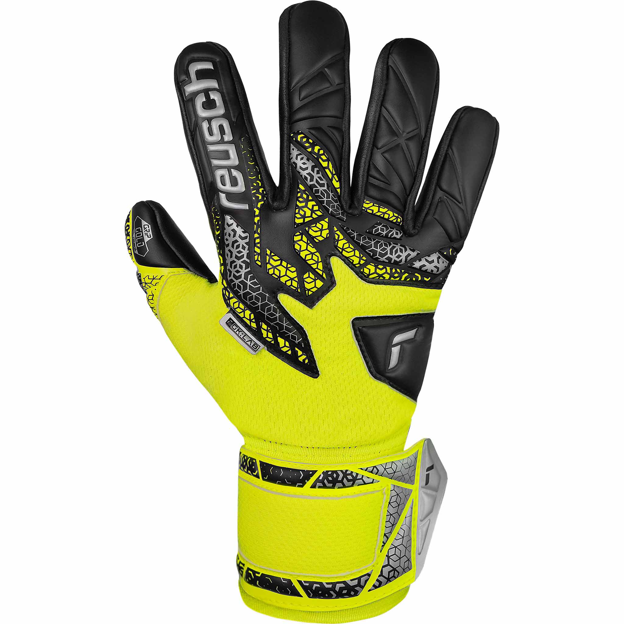 Reusch Attrakt Gold NC Finger Support gants de gardien de soccer