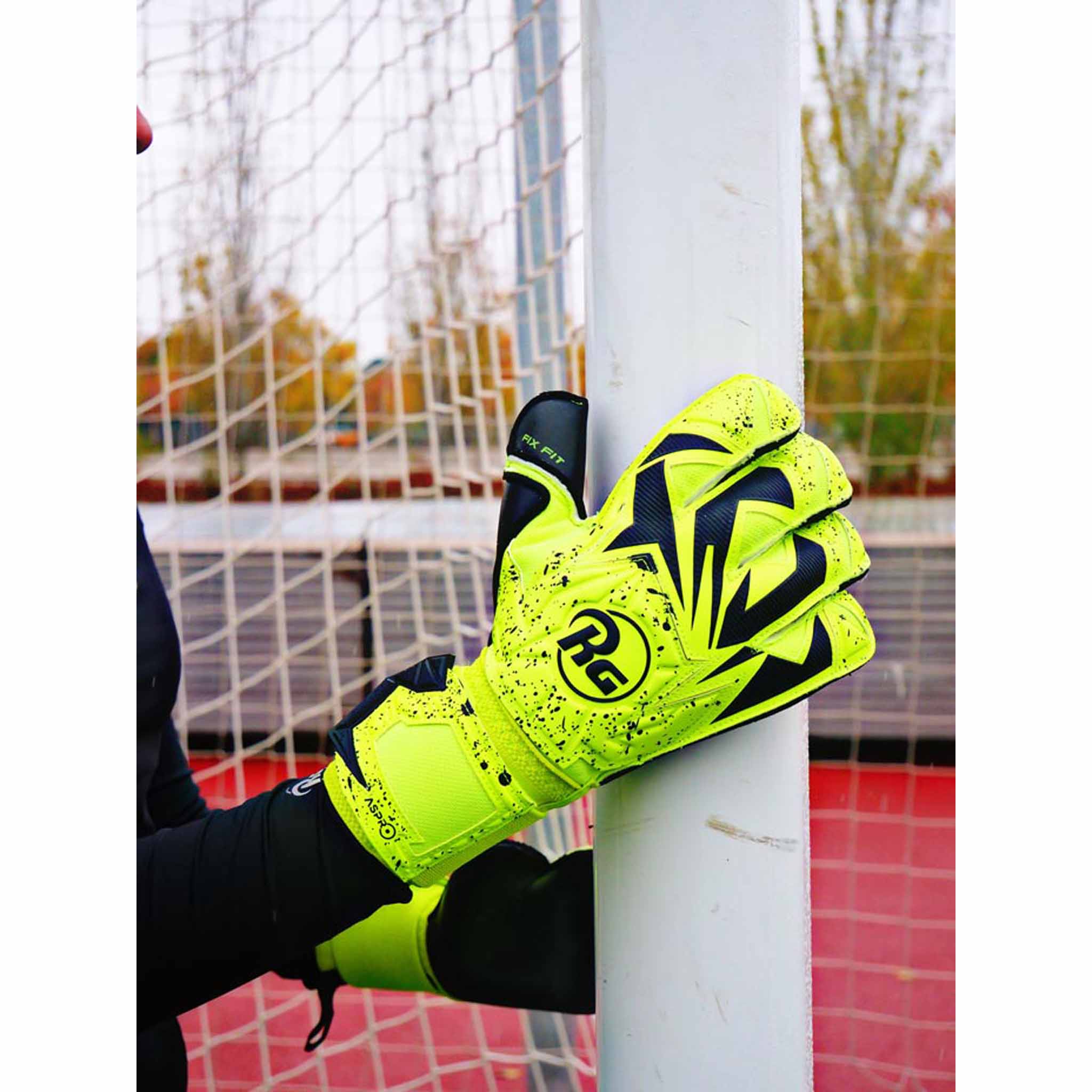 RG Aspro Fluo gants de gardien de but de soccer - Image 8