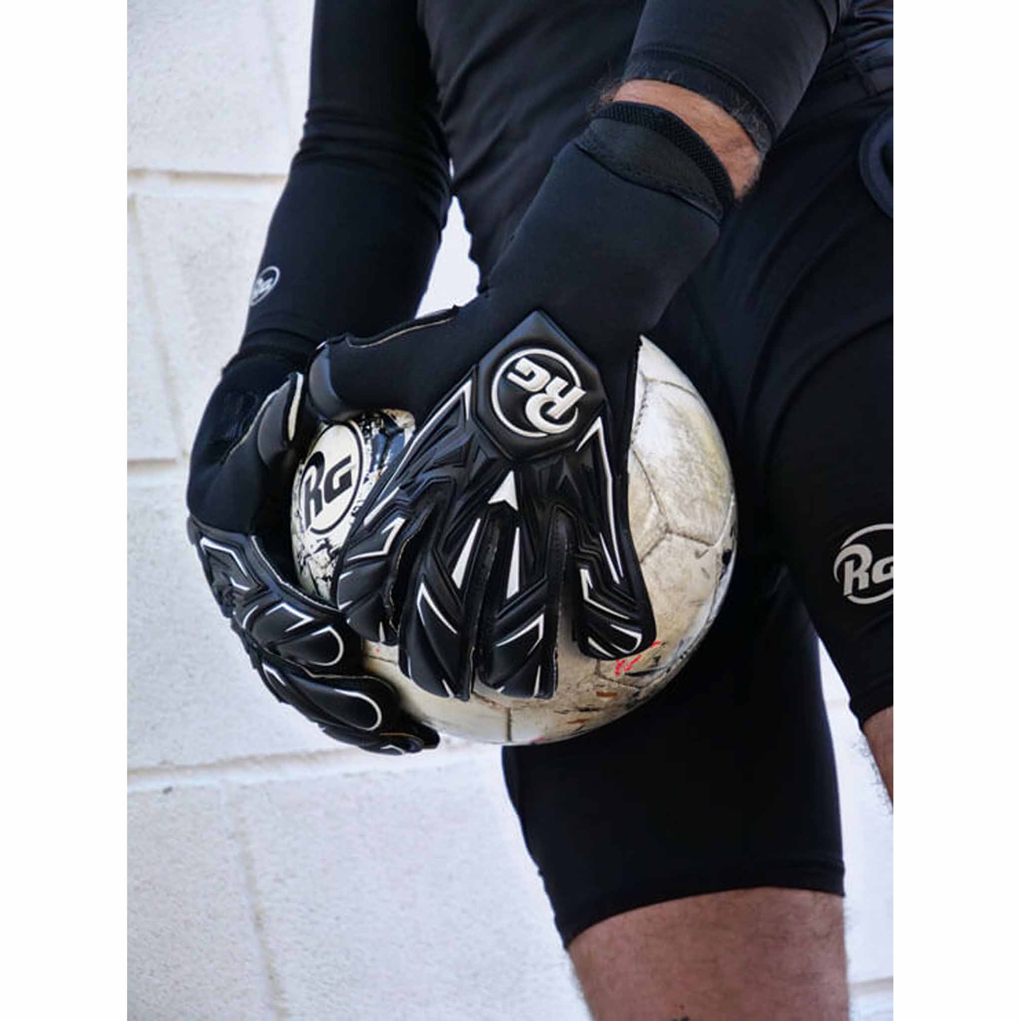 RG Goalkeeper Gloves Snaga Black gants de gardien de but de soccer - Image 11