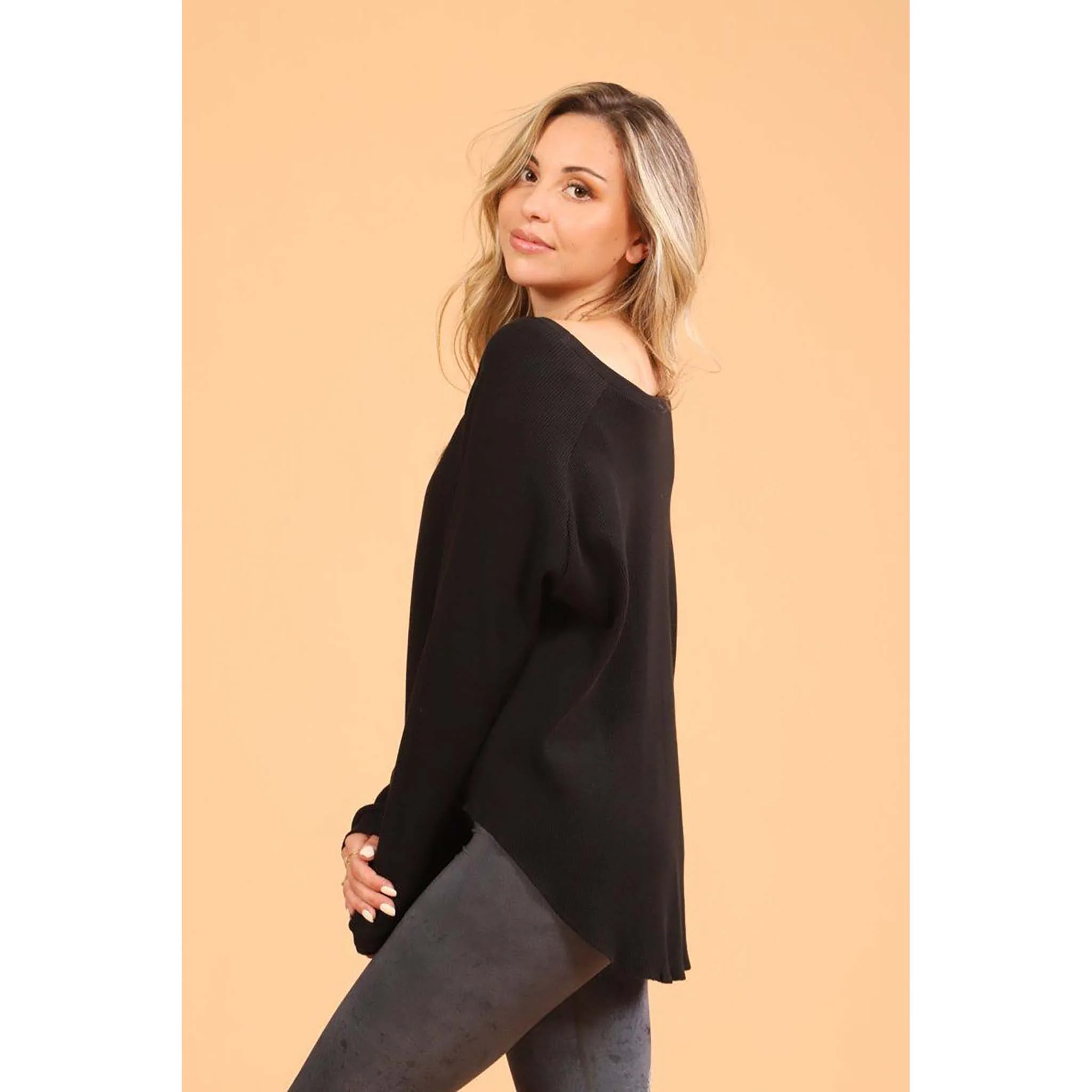 Rose Buddha chandail Confo gaufré manches longues pour femme - Image 7