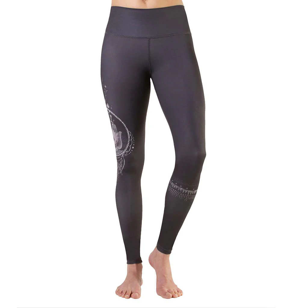 Rose Buddha legging de yoga hamsa fleuri - Image 11