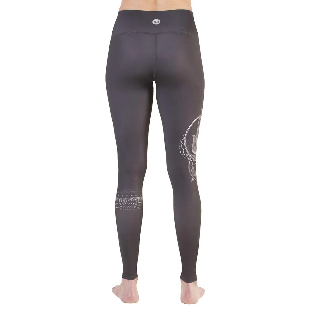 Rose Buddha legging de yoga hamsa fleuri - Image 13