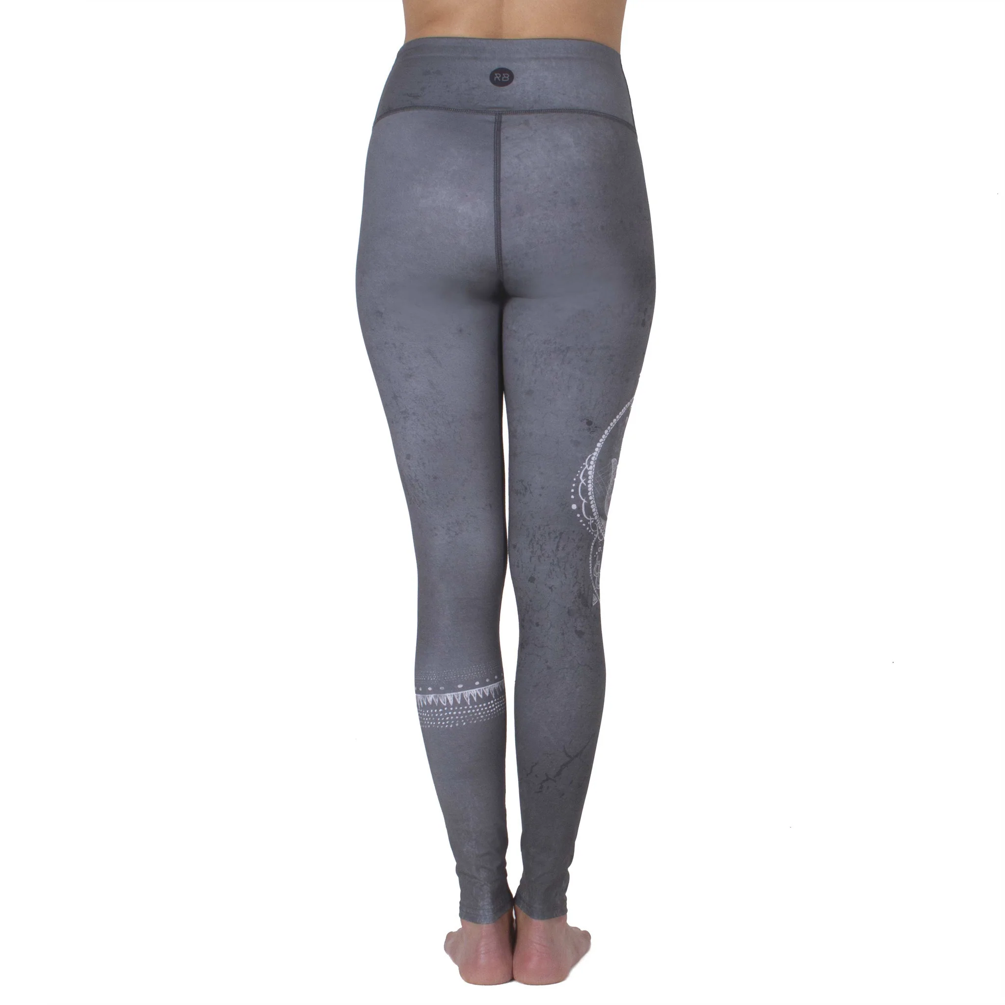 Rose Buddha legging de yoga hamsa fleuri - Image 4
