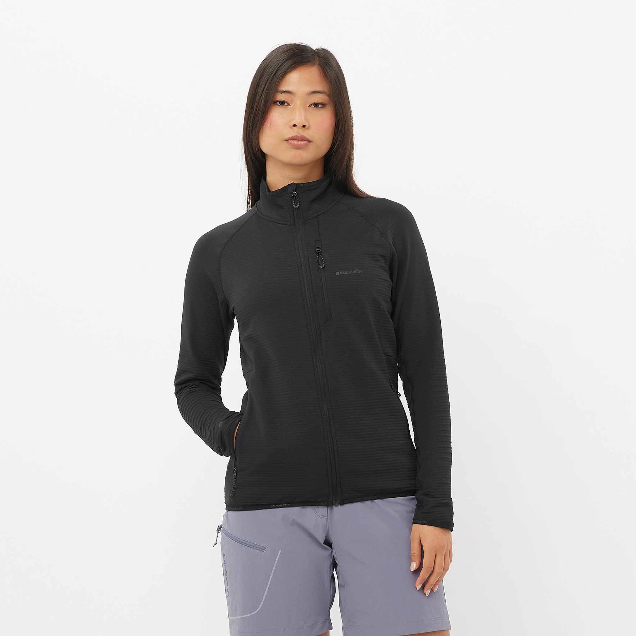 Salomon Essential Light Warm Full Zip Midlayer chandail pour femme