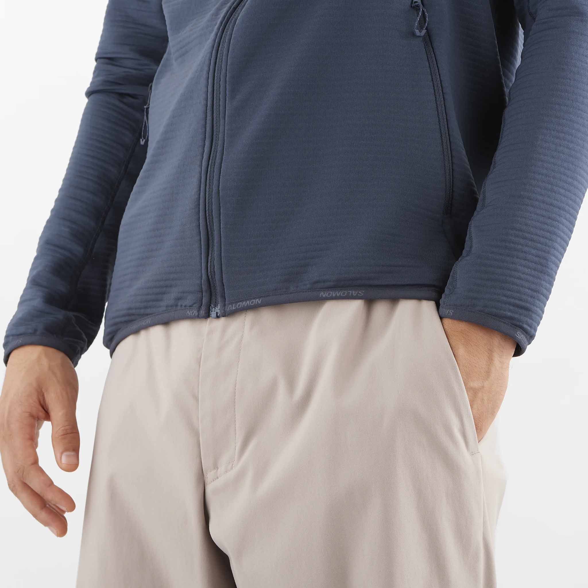 Salomon Essential Lightwarm Full Zip Midlayer chandail de course pour homme - Image 5