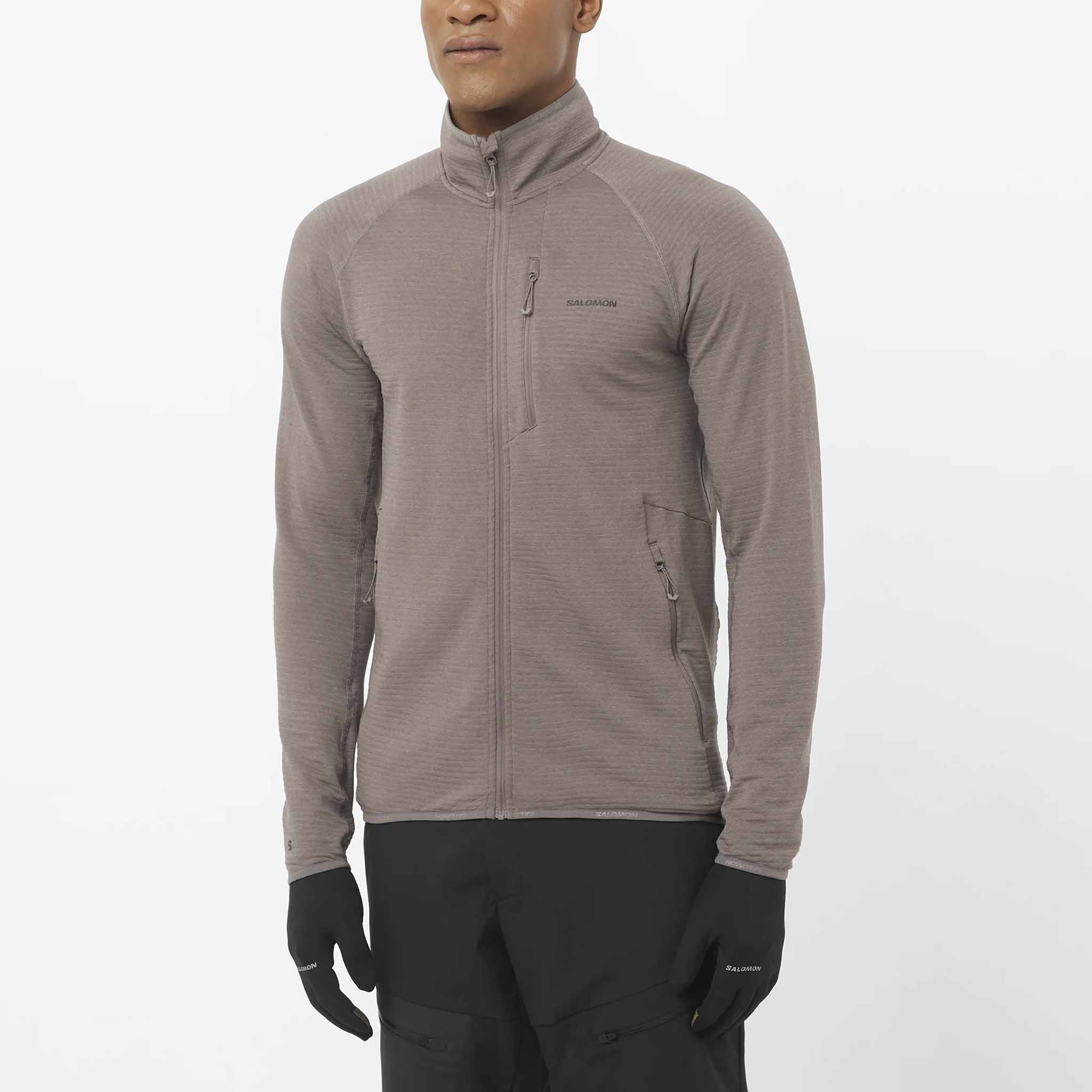 Salomon Essential Lightwarm Full Zip Midlayer chandail de course pour homme - Image 8