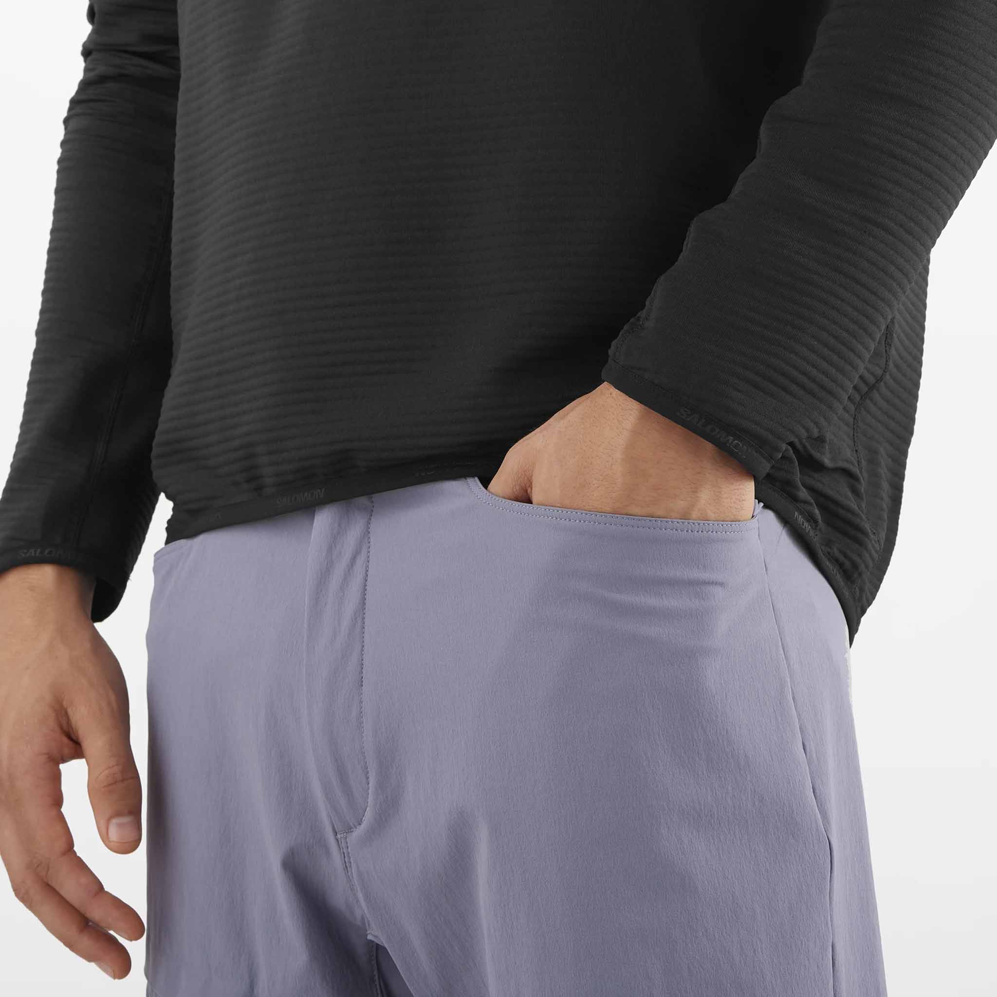 Salomon Essential Lightwarm Half Zip Midlayer chandail de course pour homme - Image 4