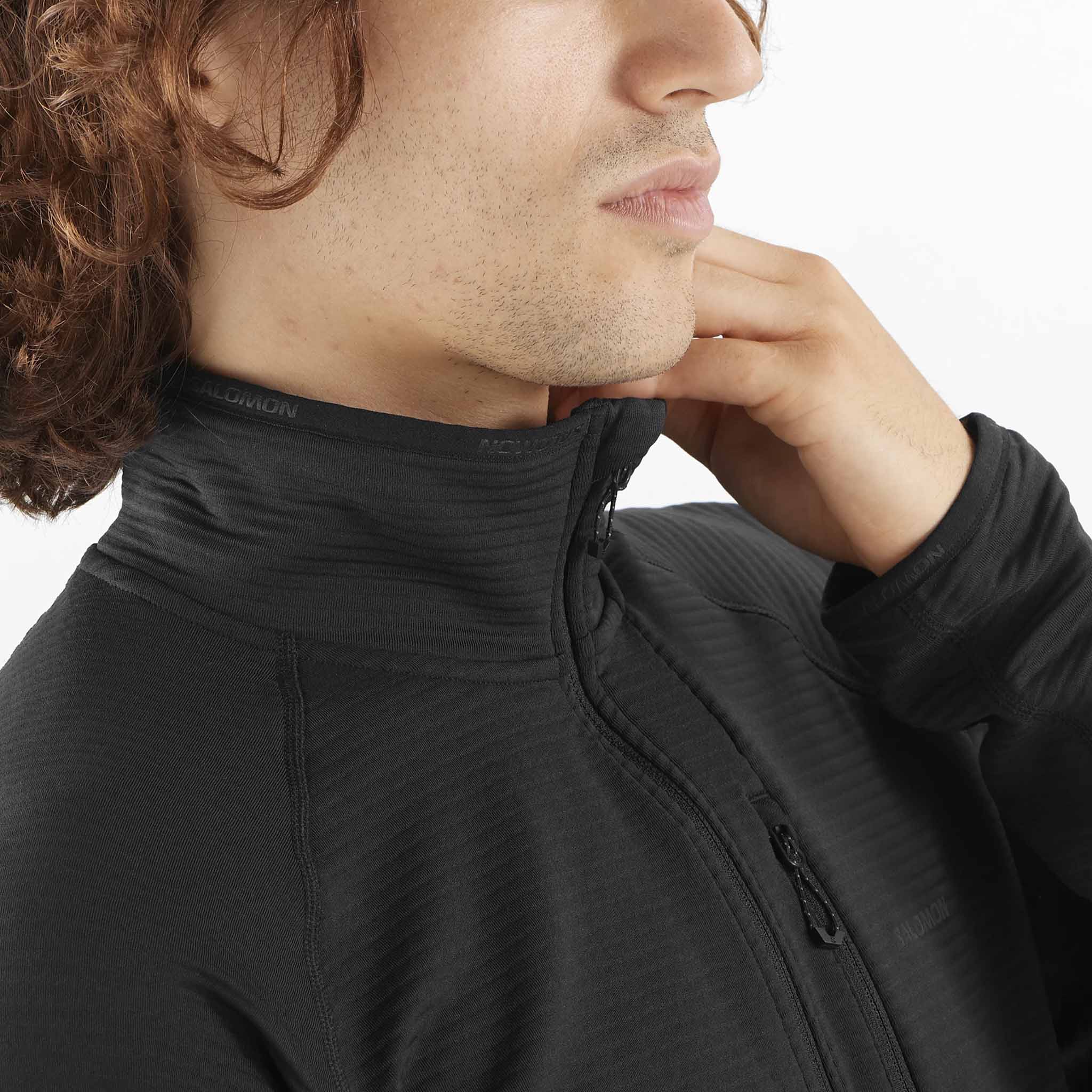 Salomon Essential Lightwarm Half Zip Midlayer chandail de course pour homme - Image 6